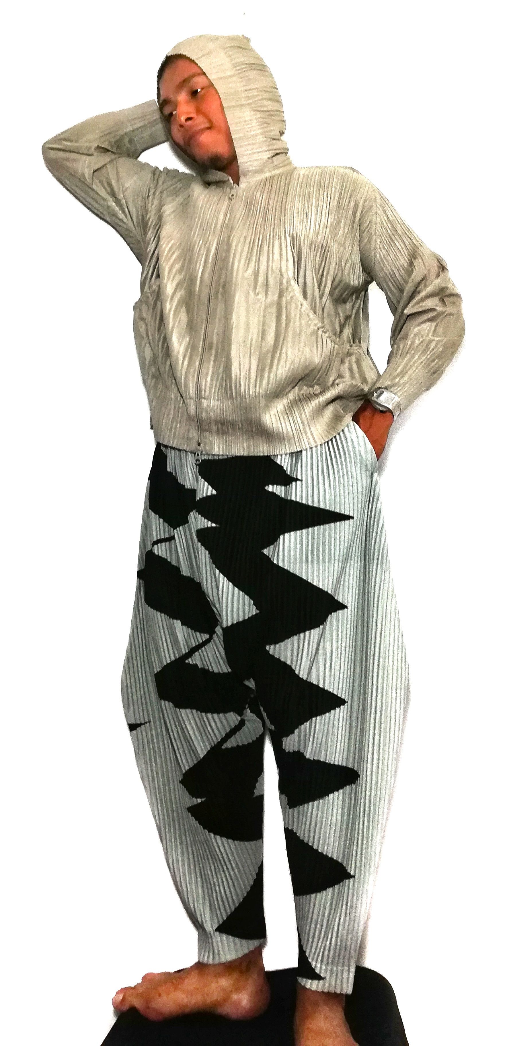 Issey Miyake 🔥Sample Archival Iconic Pleated Balloon Trousers Pants🔥 Size US 32 / EU 48 - 11 Thumbnail