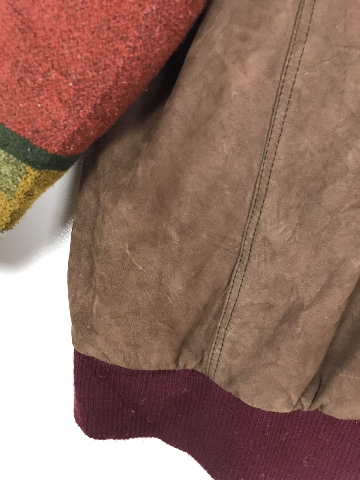Leather Rare🔥Cowhide + Sheepskin Sherling Navajo Native Coat Size US S / EU 44-46 / 1 - 15 Thumbnail