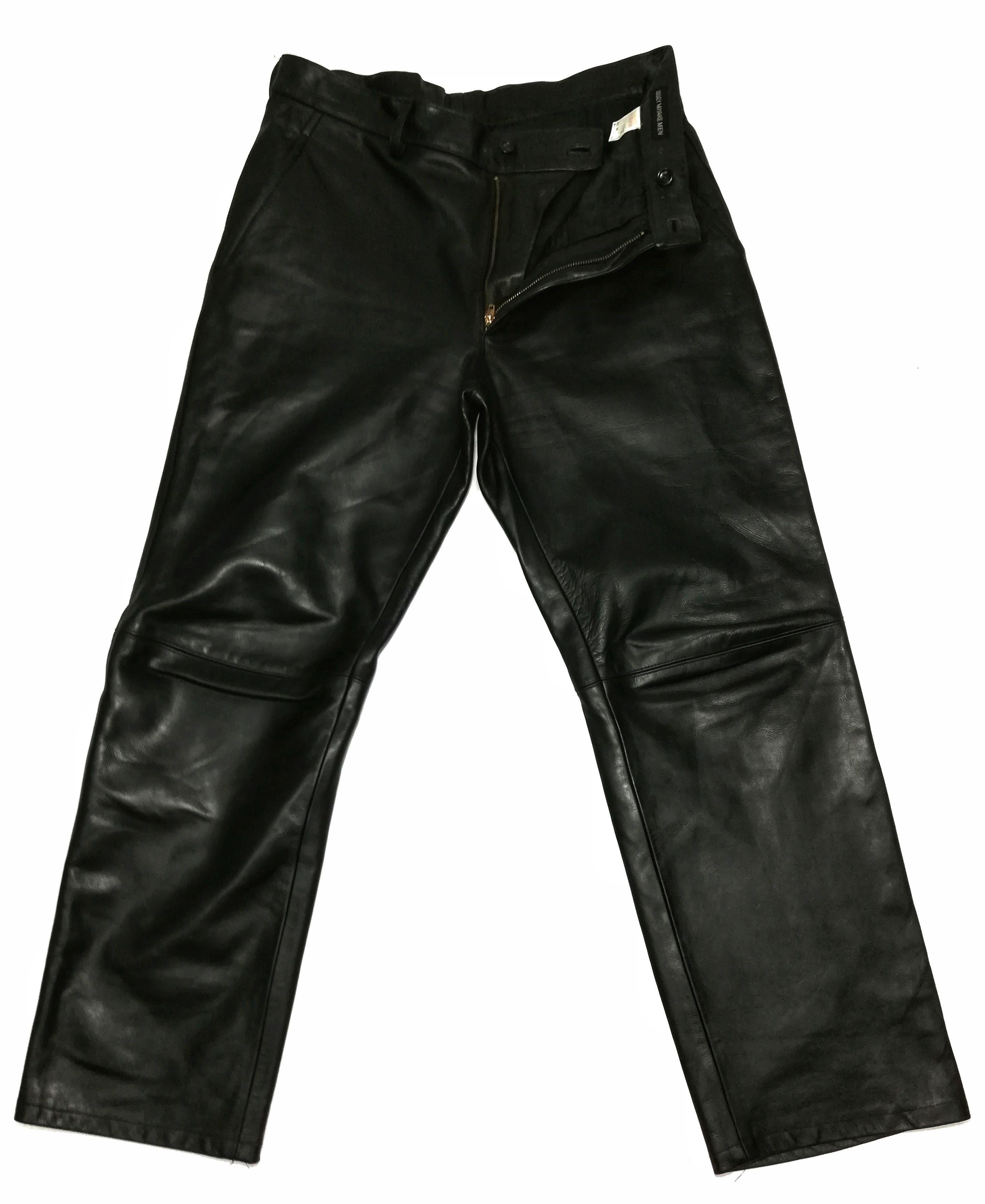 Genuine Leather × Issey Miyake 🔥Archival Collection Legendary Designer Casual Pants🔥 Size US 34 / EU 50 - 2 Thumbnail