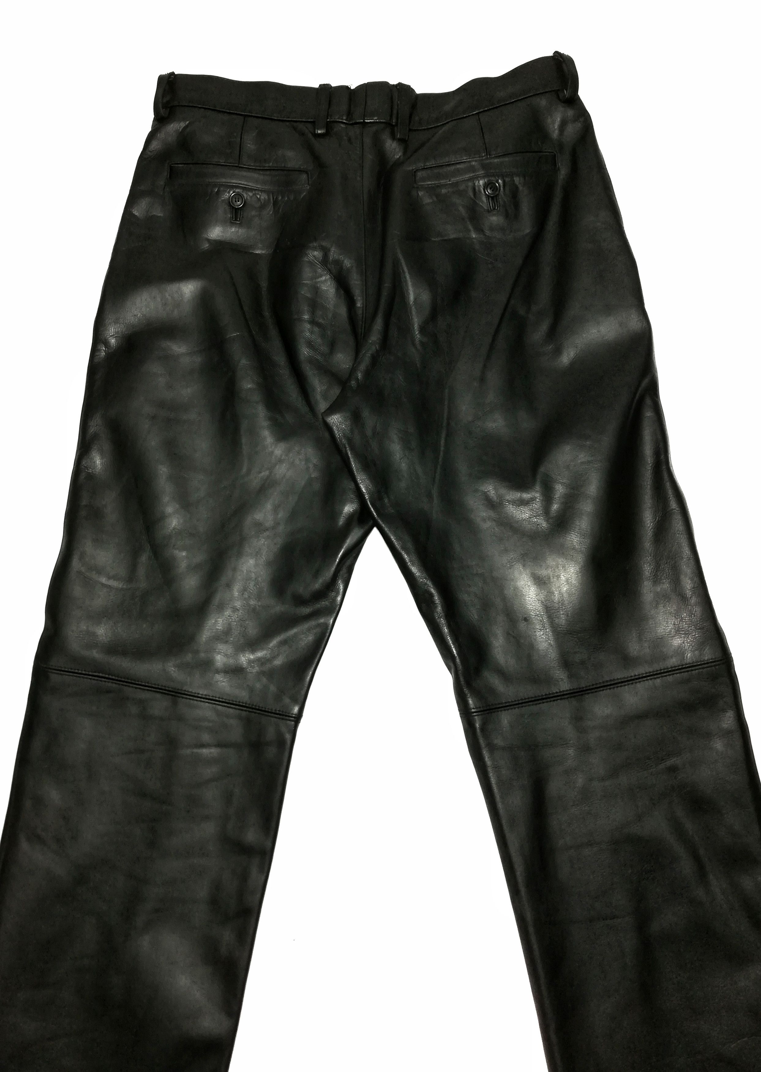 Genuine Leather × Issey Miyake 🔥Archival Collection Legendary Designer Casual Pants🔥 Size US 34 / EU 50 - 17 Thumbnail