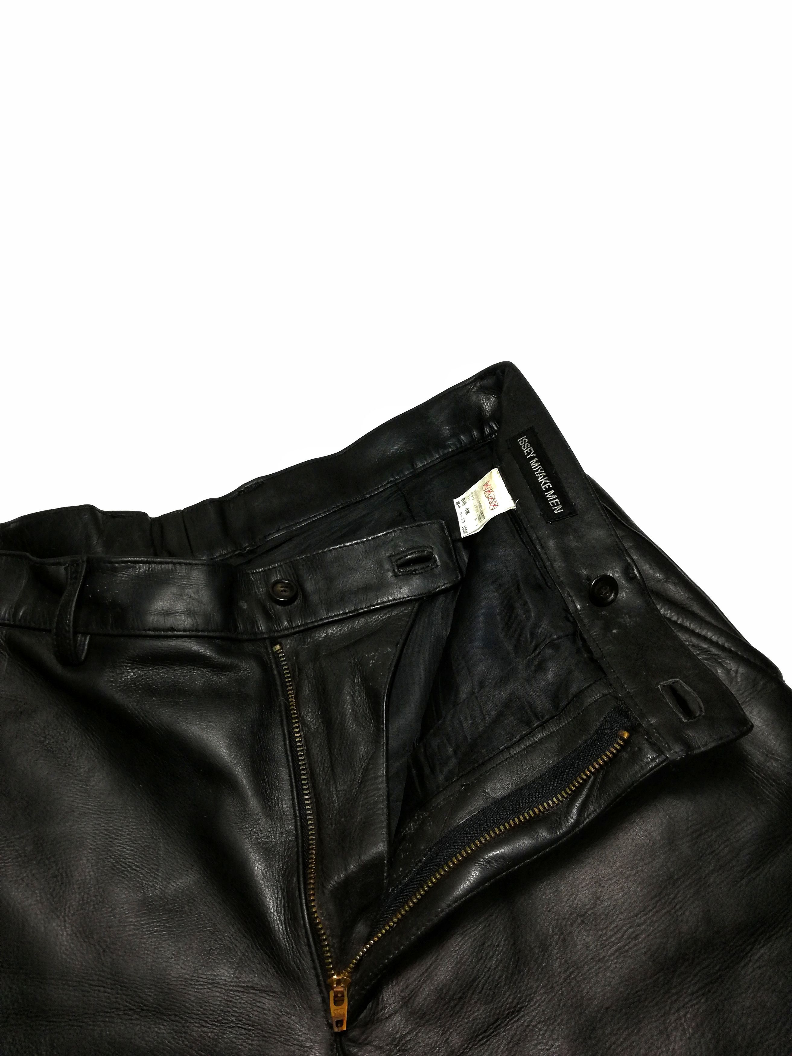 Genuine Leather × Issey Miyake 🔥Archival Collection Legendary Designer Casual Pants🔥 Size US 34 / EU 50 - 10 Thumbnail