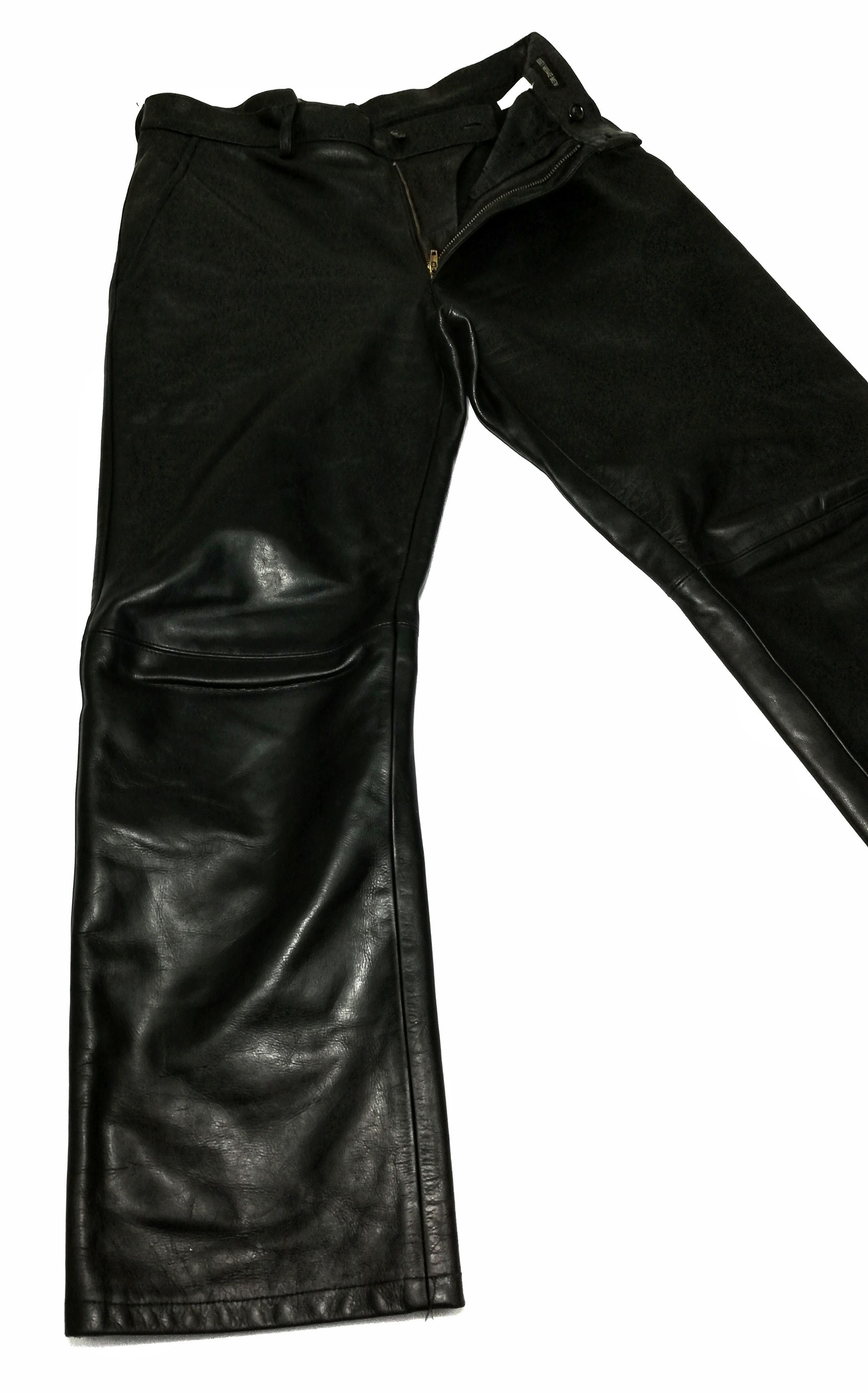 Genuine Leather × Issey Miyake 🔥Archival Collection Legendary Designer Casual Pants🔥 Size US 34 / EU 50 - 4 Thumbnail