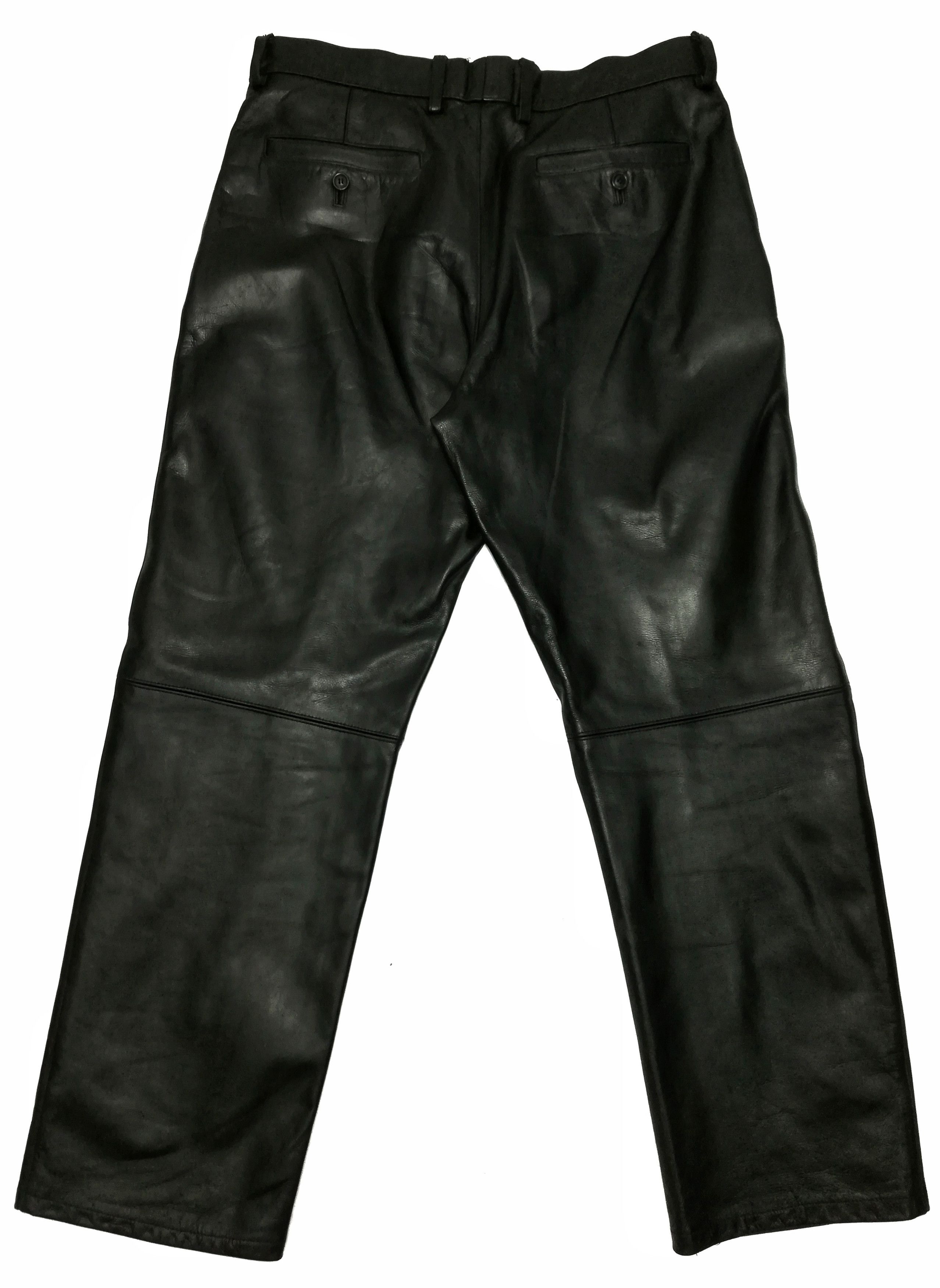 Genuine Leather × Issey Miyake 🔥Archival Collection Legendary Designer Casual Pants🔥 Size US 34 / EU 50 - 16 Thumbnail