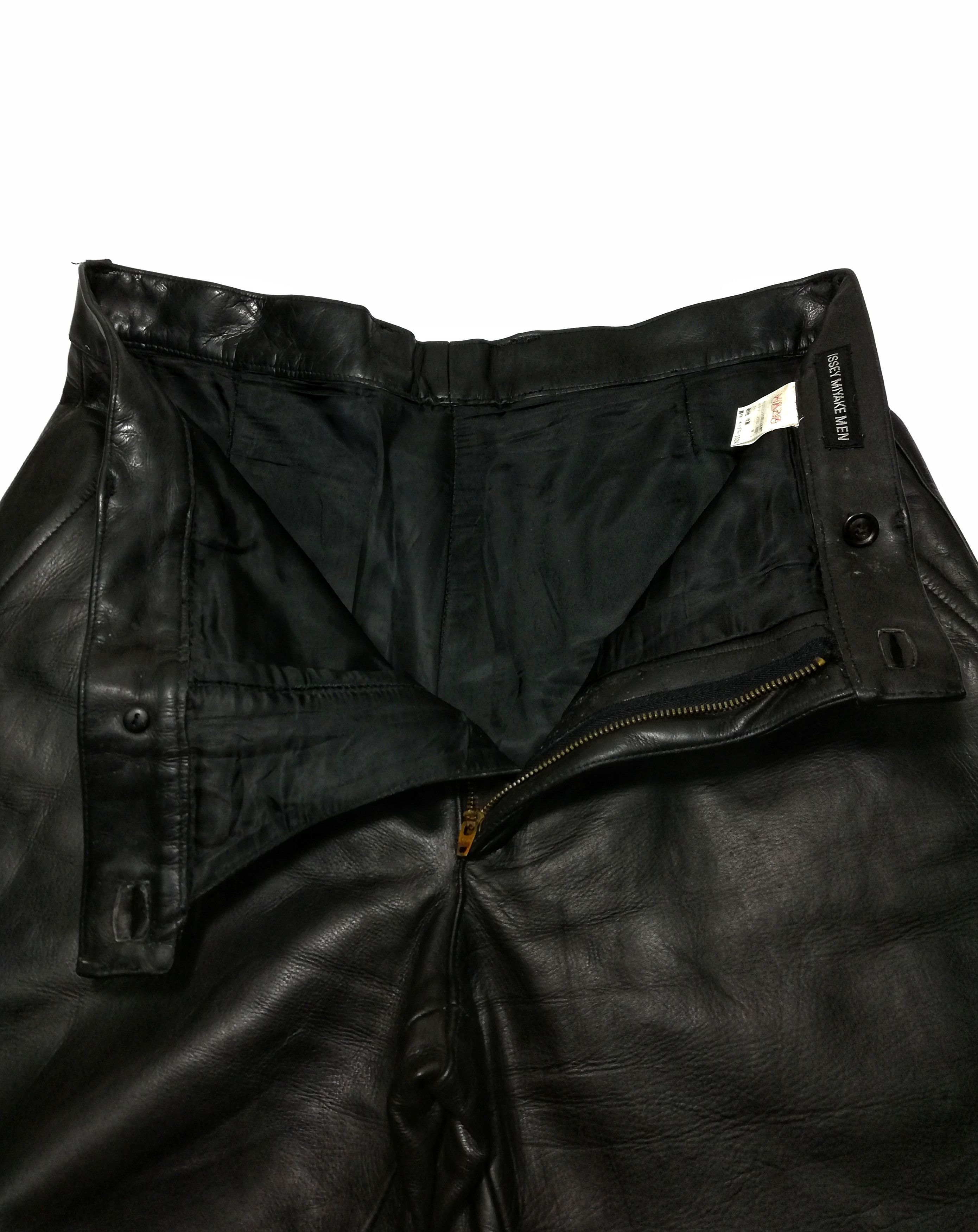 Genuine Leather × Issey Miyake 🔥Archival Collection Legendary Designer Casual Pants🔥 Size US 34 / EU 50 - 11 Thumbnail