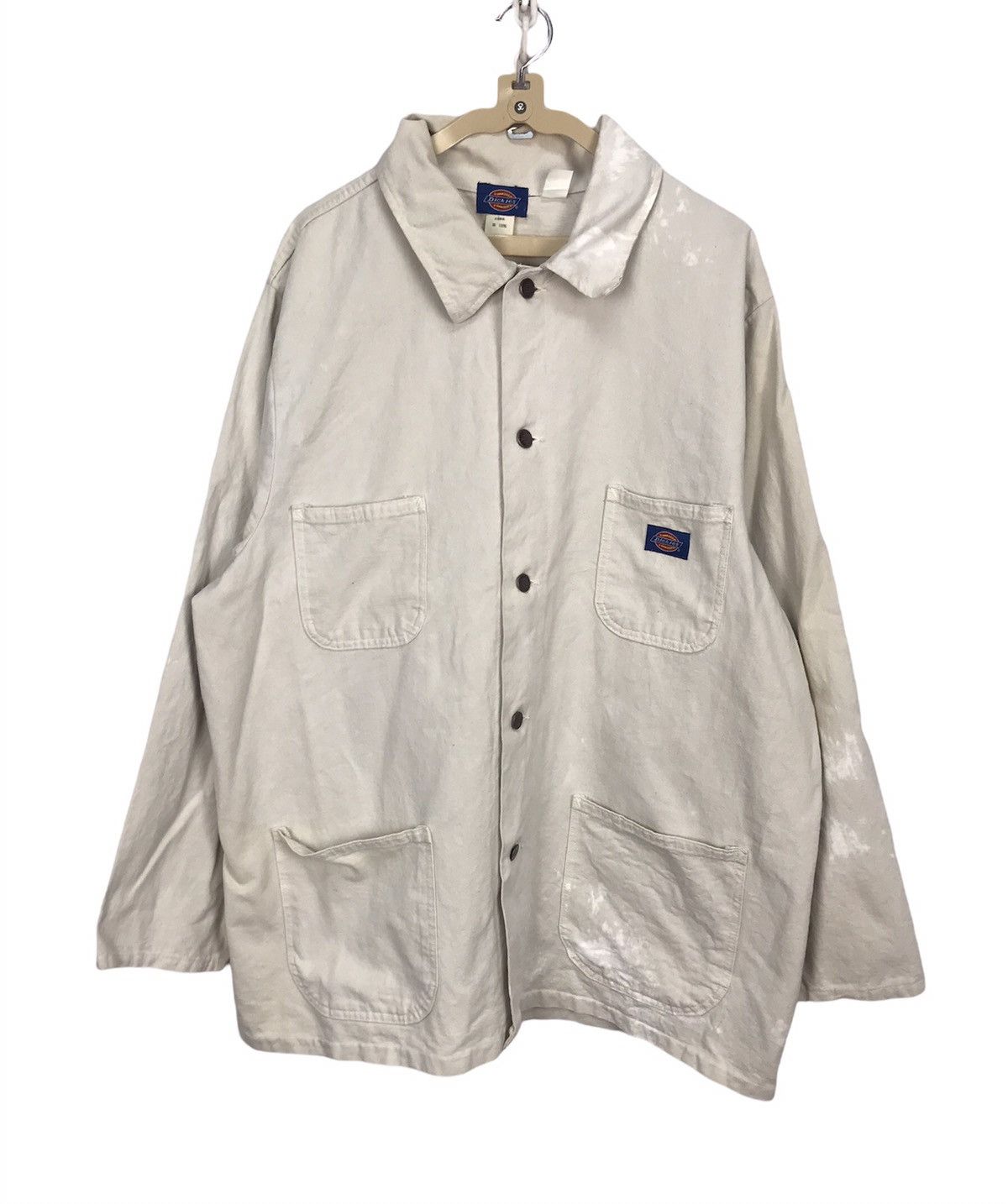 Dickies × Vintage Vintage dickies distressed worker button jacket made in usa Size US XL / EU 56 / 4 - 1 Thumbnail