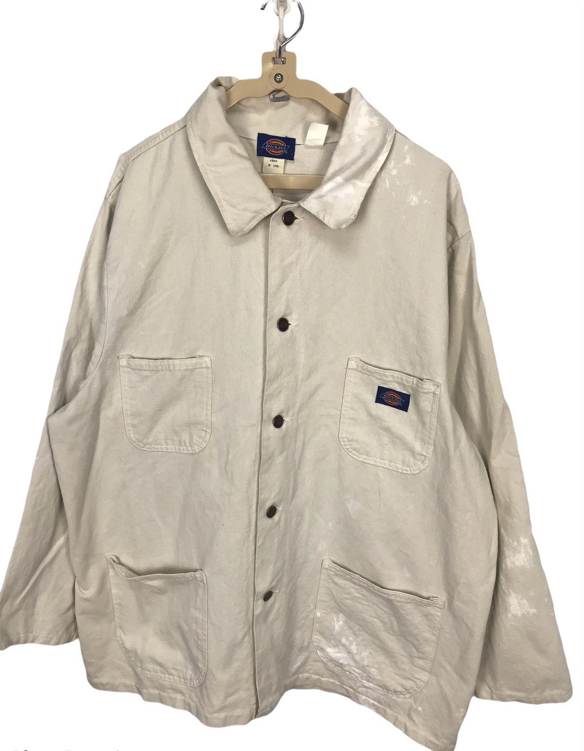 Dickies × Vintage Vintage dickies distressed worker button jacket made in usa Size US XL / EU 56 / 4 - 2 Thumbnail