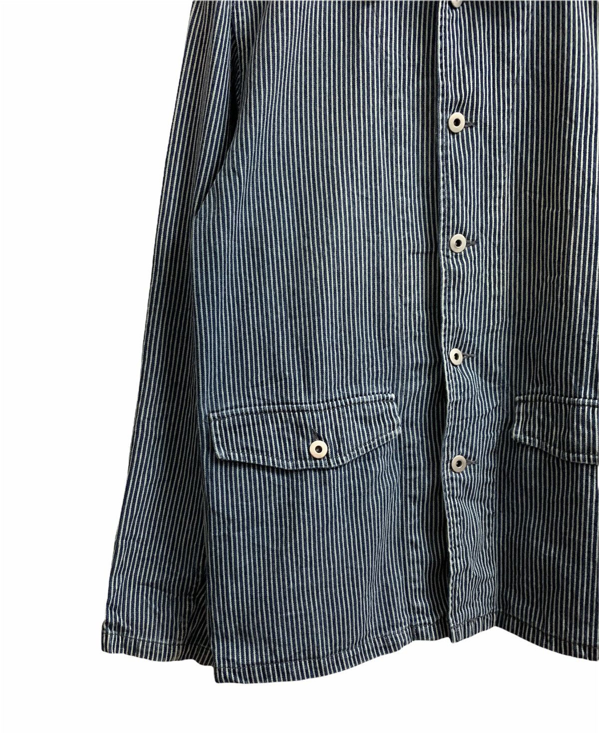 Japanese Brand Gilevans Workwear Hickory Button Jacket Size US M / EU 48-50 / 2 - 6 Thumbnail