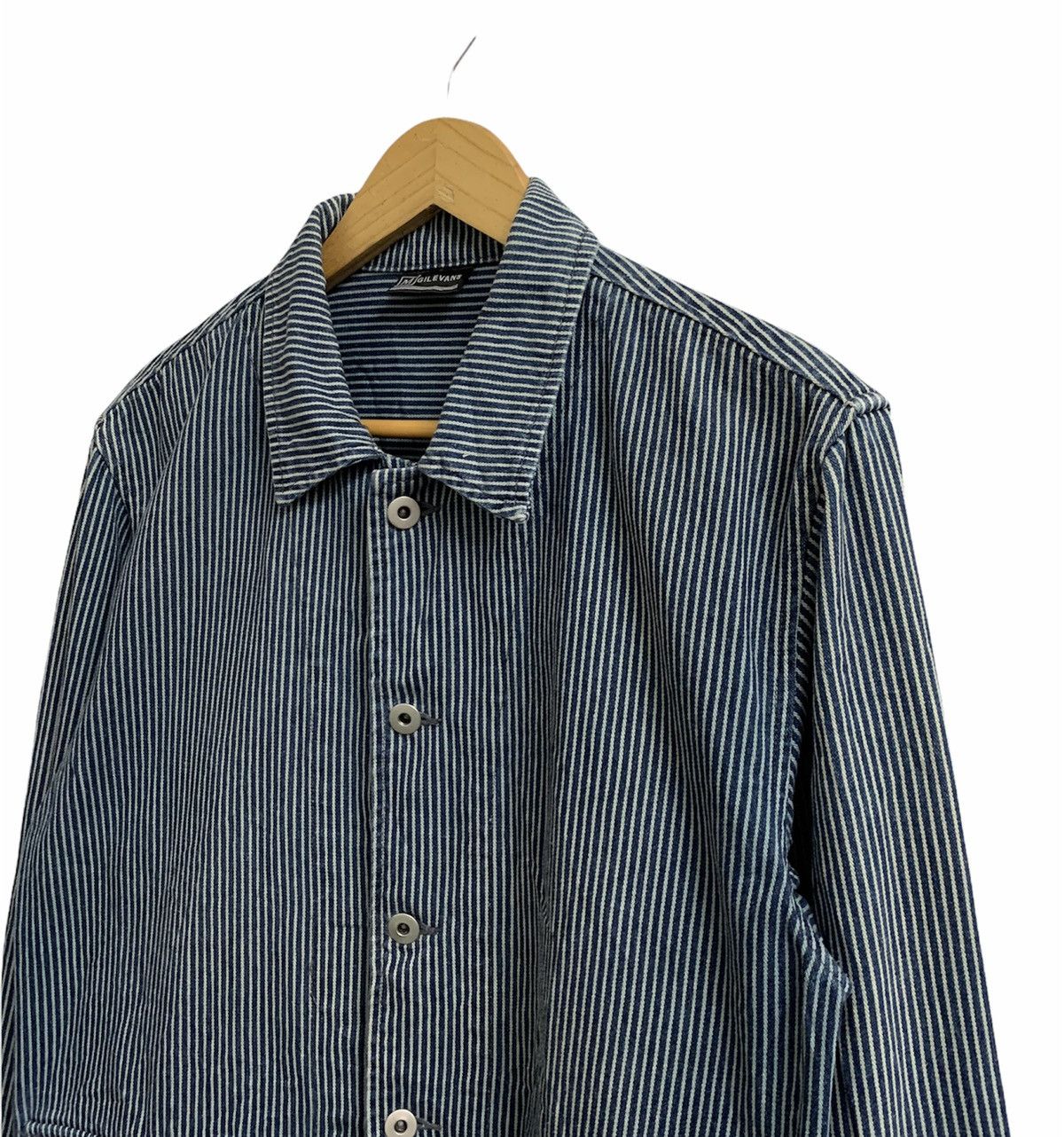 Japanese Brand Gilevans Workwear Hickory Button Jacket Size US M / EU 48-50 / 2 - 4 Thumbnail