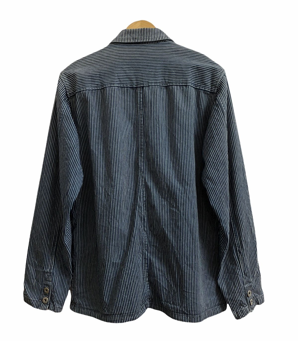 Japanese Brand Gilevans Workwear Hickory Button Jacket Size US M / EU 48-50 / 2 - 7 Thumbnail