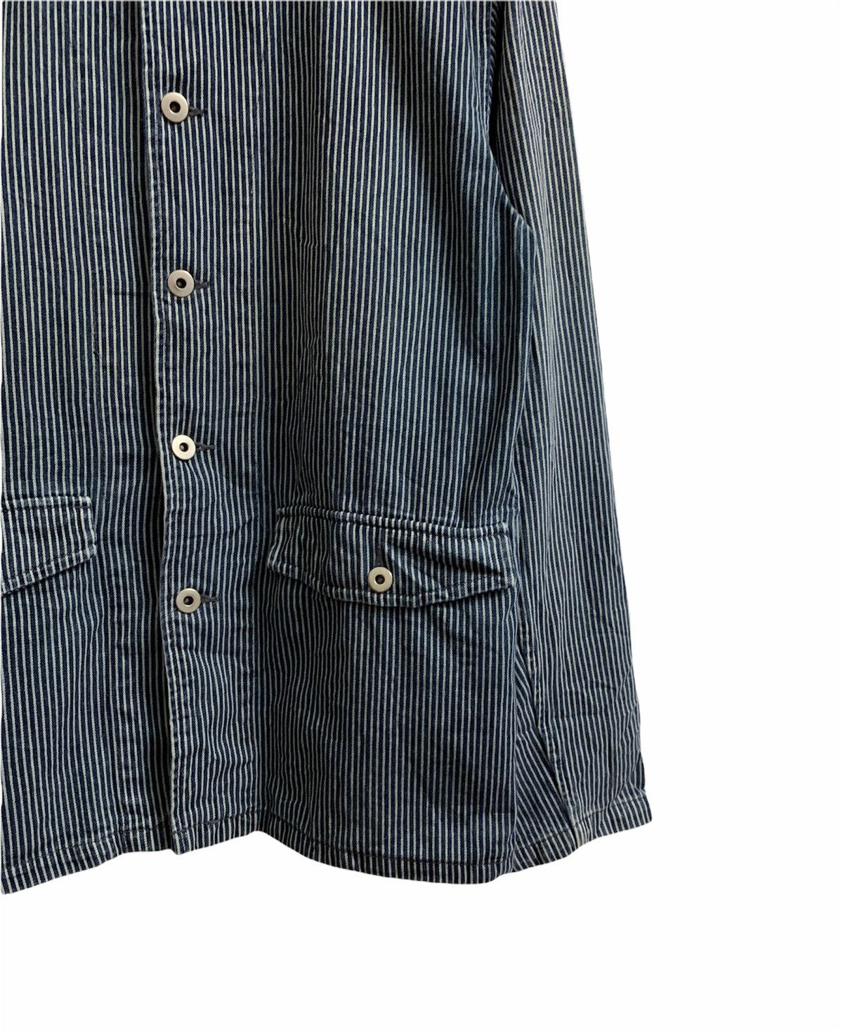 Japanese Brand Gilevans Workwear Hickory Button Jacket Size US M / EU 48-50 / 2 - 5 Thumbnail