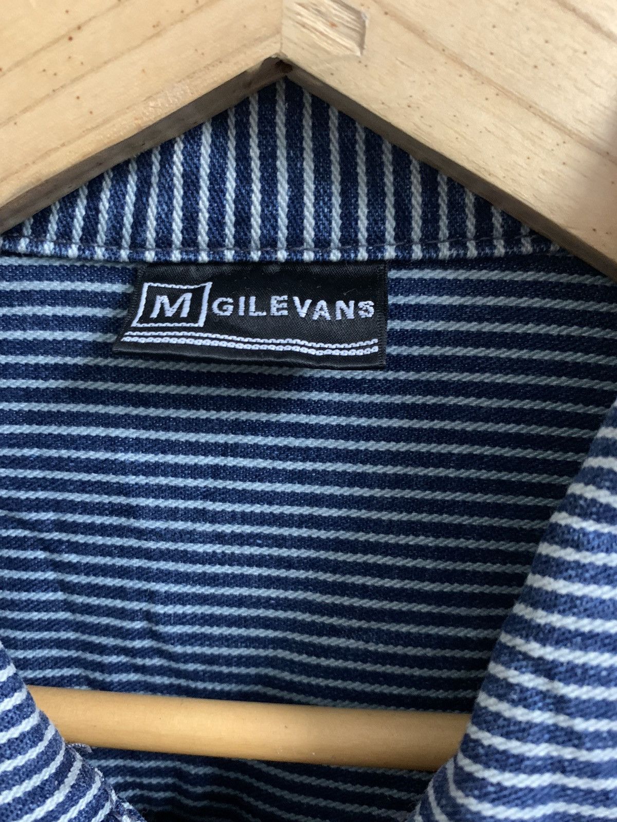 Japanese Brand Gilevans Workwear Hickory Button Jacket Size US M / EU 48-50 / 2 - 8 Thumbnail