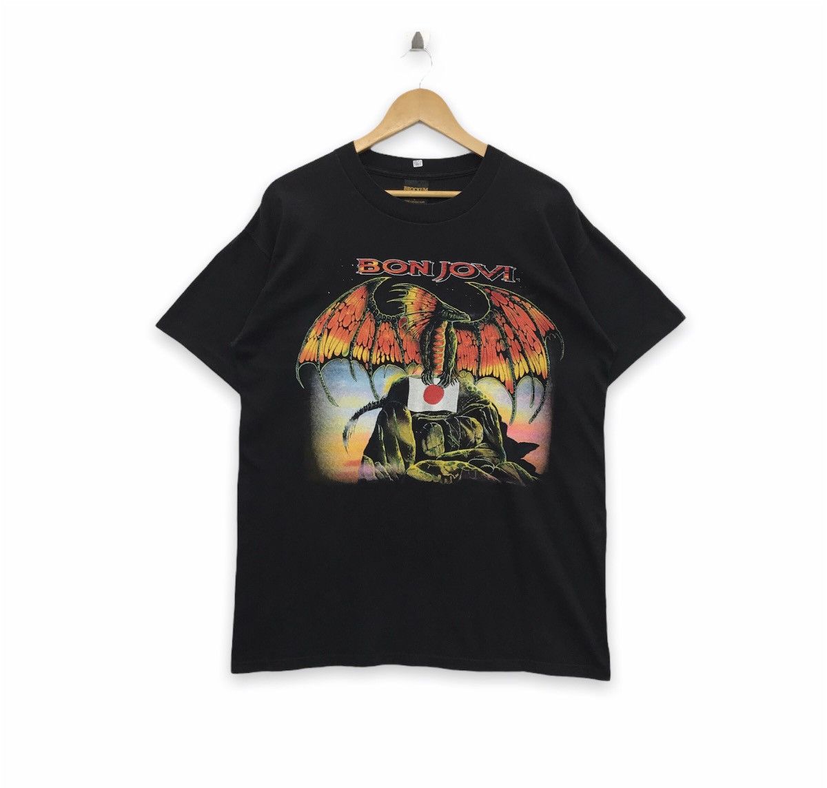 Band Tees × Brockum × Vintage Rare!! Vintage Band Tees Bon Jovi Japan Tour 1995 Size US L / EU 52-54 / 3 - 1 Thumbnail