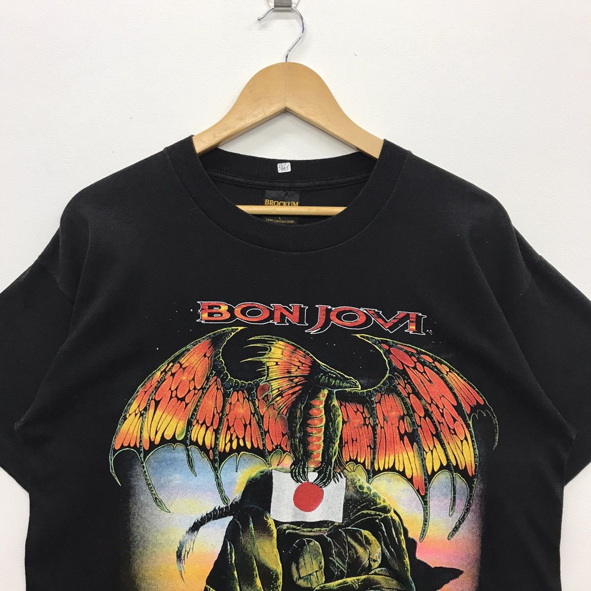 Band Tees × Brockum × Vintage Rare!! Vintage Band Tees Bon Jovi Japan Tour 1995 Size US L / EU 52-54 / 3 - 3 Thumbnail