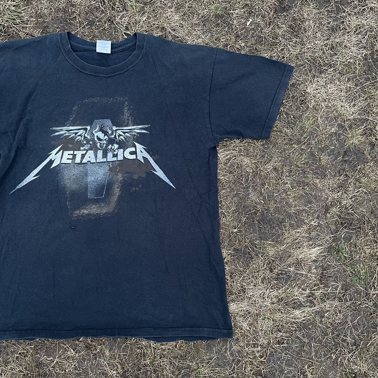 Vintage Vintage 90s Metallica Band Tee Sun Faded Grunge Boxy Logo XL Size US XL / EU 56 / 4 - 3 Thumbnail