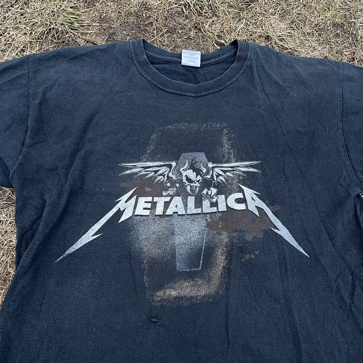 Vintage Vintage 90s Metallica Band Tee Sun Faded Grunge Boxy Logo XL Size US XL / EU 56 / 4 - 4 Thumbnail