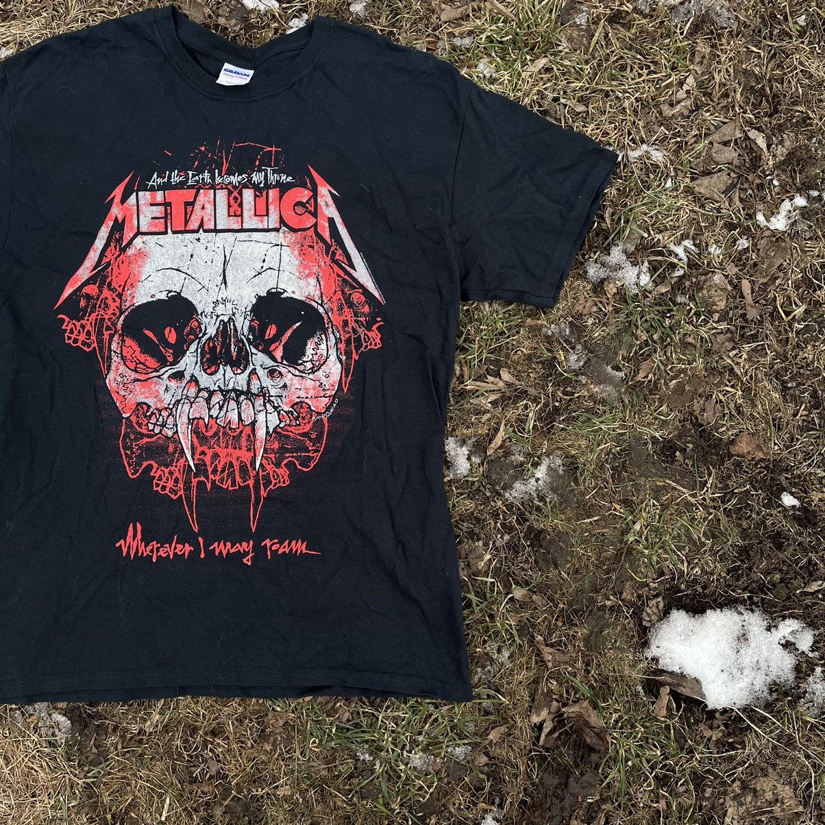 Vintage Vintage 90s Metallica Skull Graphic Band Tee Grunge Slim L Size US L / EU 52-54 / 3 - 3 Thumbnail