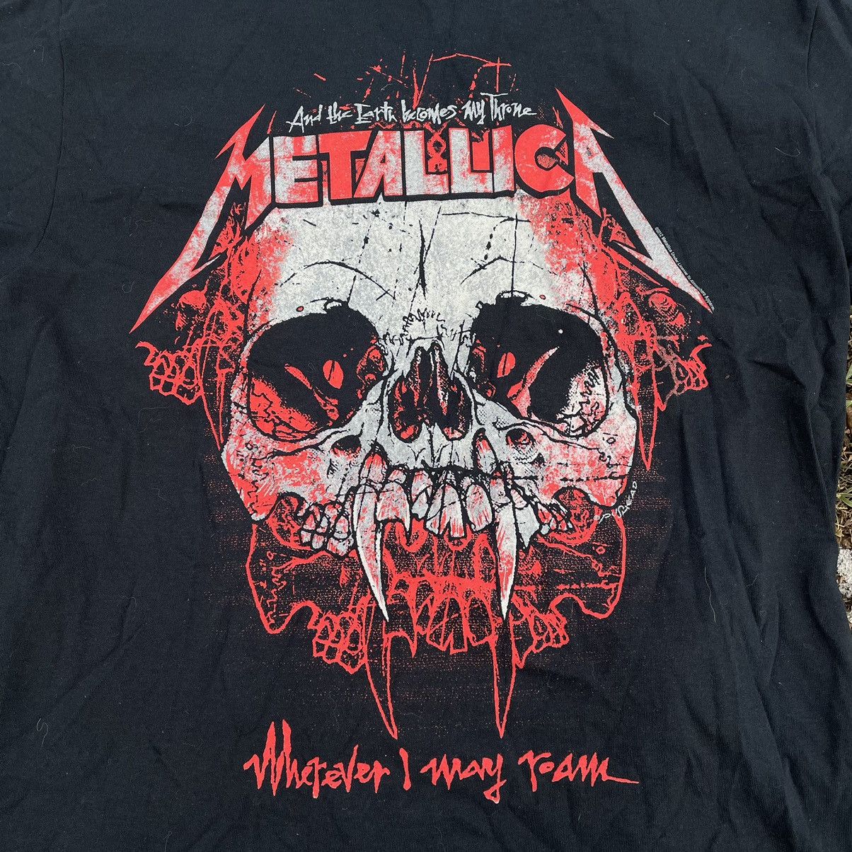 Vintage Vintage 90s Metallica Skull Graphic Band Tee Grunge Slim L Size US L / EU 52-54 / 3 - 4 Thumbnail