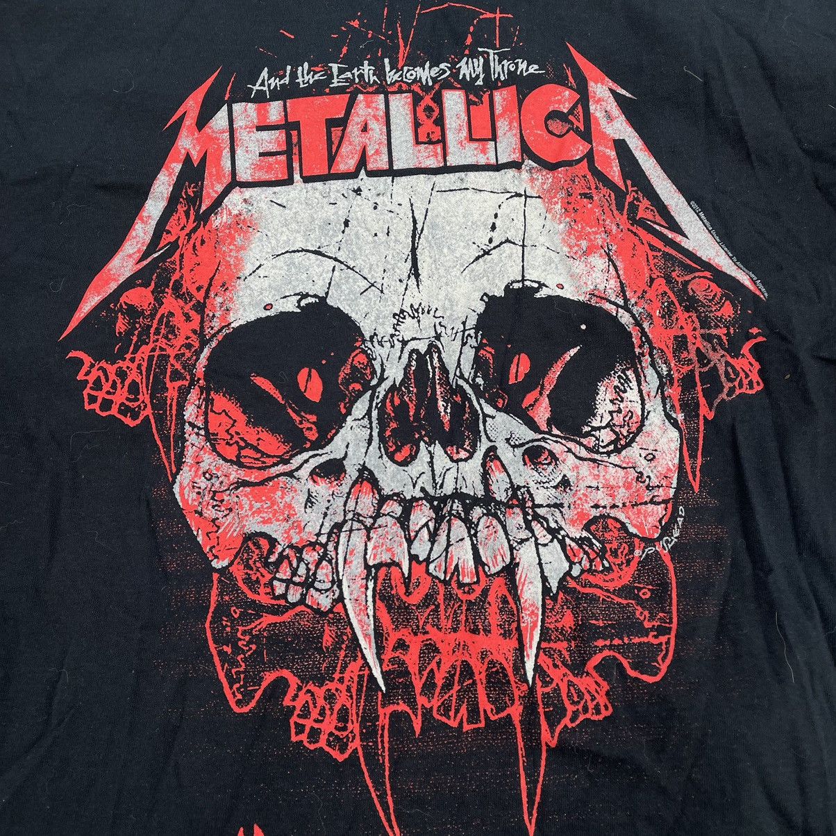Vintage Vintage 90s Metallica Skull Graphic Band Tee Grunge Slim L Size US L / EU 52-54 / 3 - 5 Thumbnail