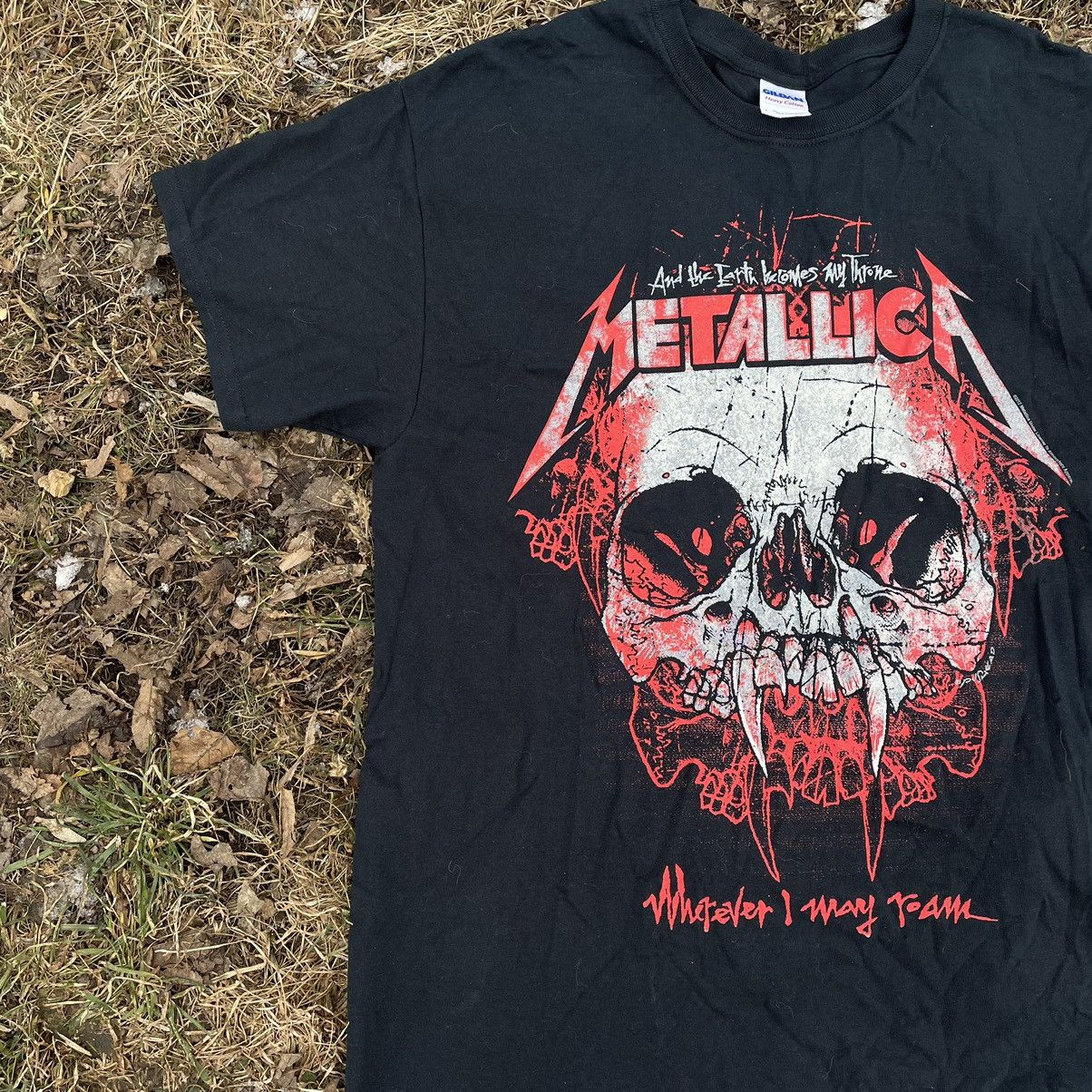 Vintage Vintage 90s Metallica Skull Graphic Band Tee Grunge Slim L Size US L / EU 52-54 / 3 - 2 Thumbnail