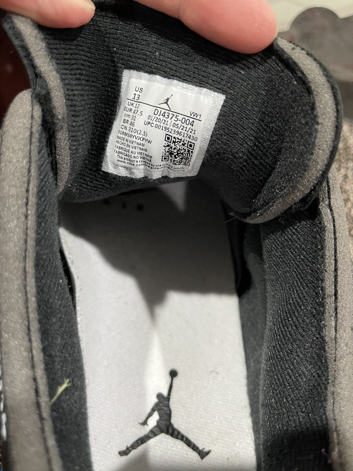 Jordan Brand × Off-White Jordan 2 Retro Low SP Off-White Virgil Black Blue Size US 13 / EU 46 - 8 Thumbnail