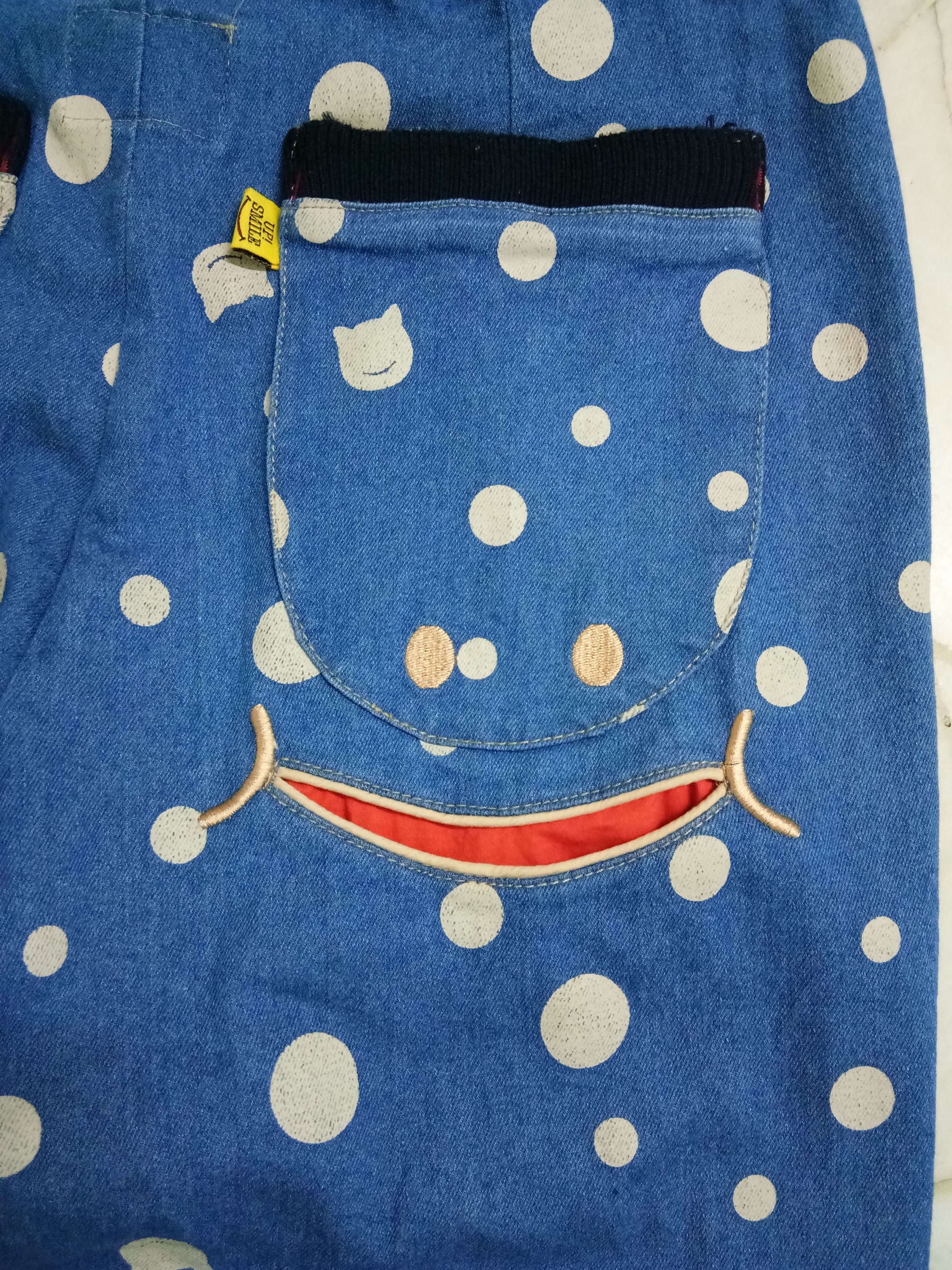 Japanese Brand Polkadot Up smile drawstring pants Size 30" / US 8 / IT 44 - 6 Thumbnail