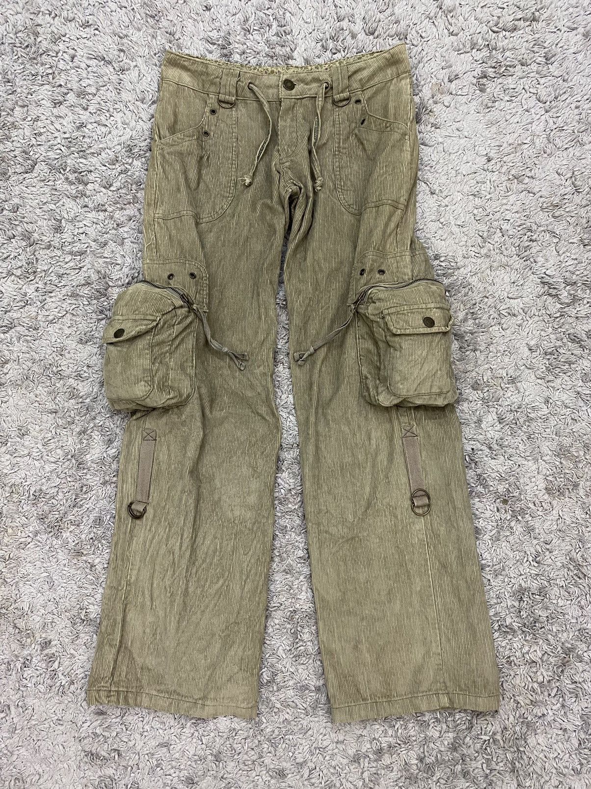 Other 🔥RARE Japanese Brand Corduroy Cargo Pants Size US 31 - 11 Thumbnail