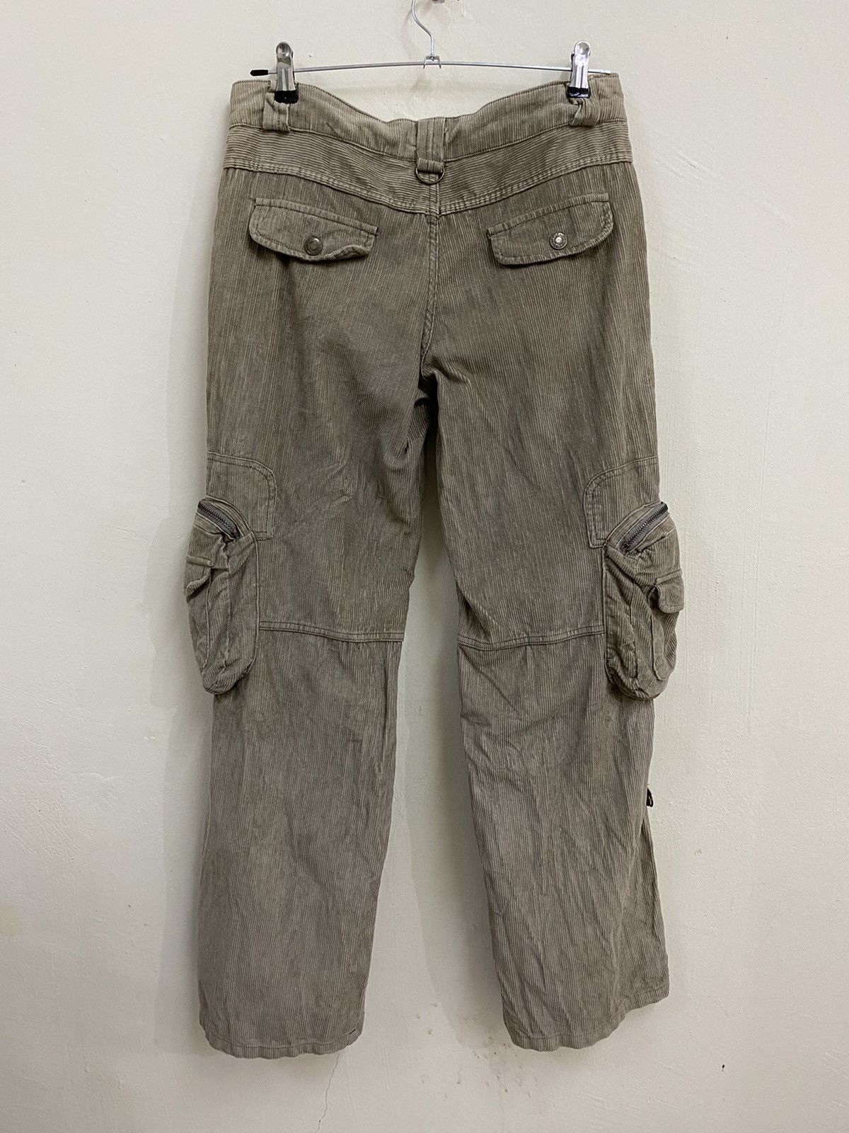 Other 🔥RARE Japanese Brand Corduroy Cargo Pants Size US 31 - 2 Thumbnail