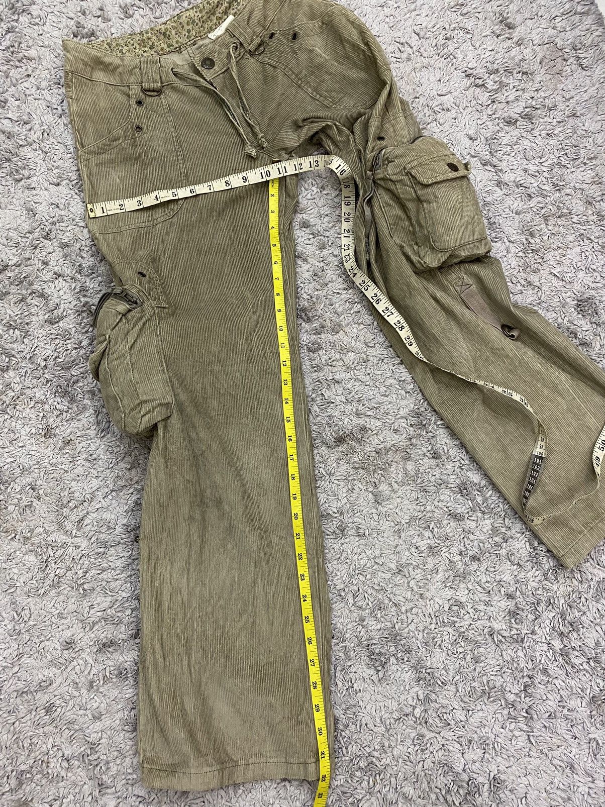 Other 🔥RARE Japanese Brand Corduroy Cargo Pants Size US 31 - 10 Thumbnail