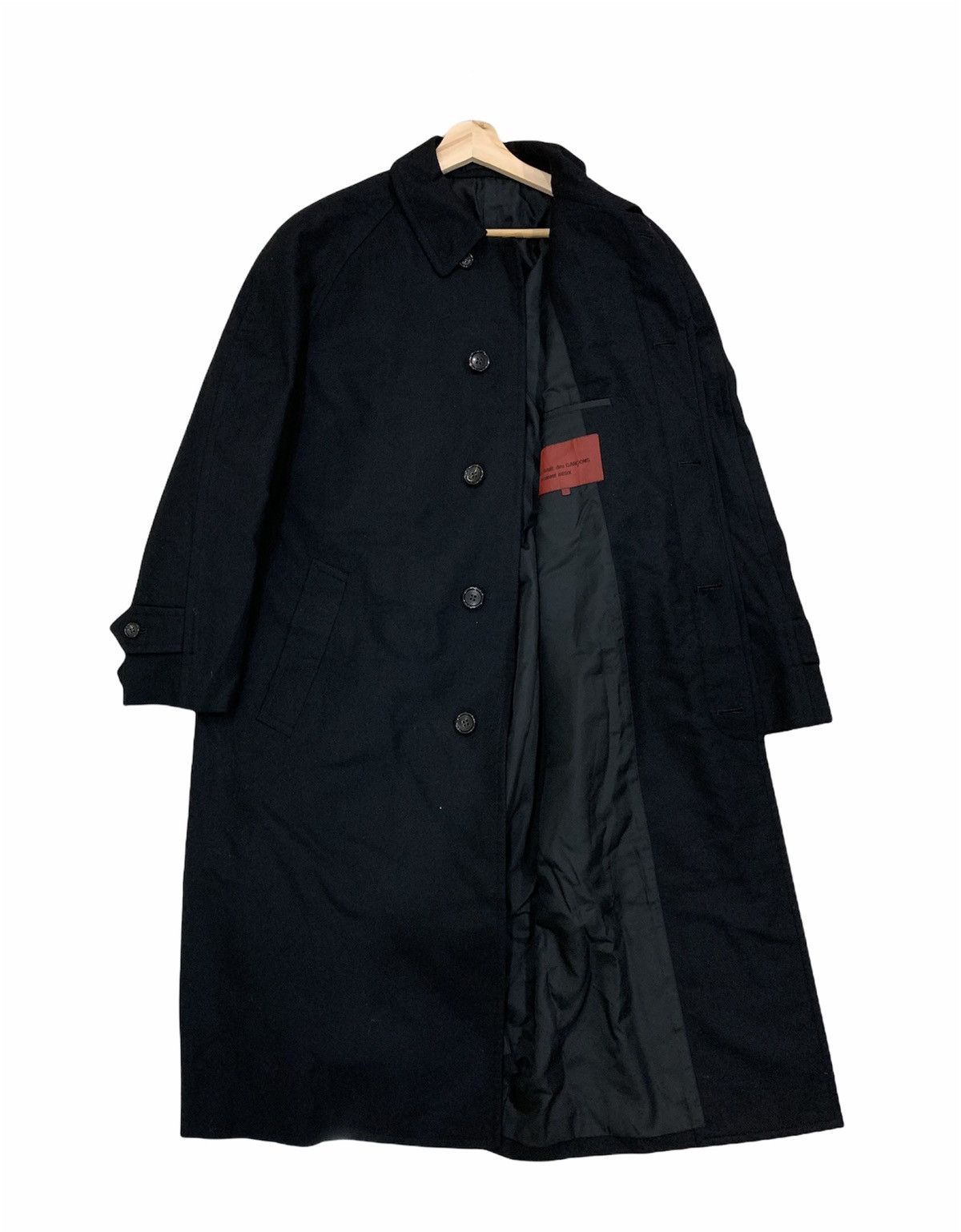 Comme des Garcons Homme 🔥RARE 90S CdG HOMME DEUX WOOL OVERCOATS Size US S / EU 44-46 / 1 - 1 Thumbnail