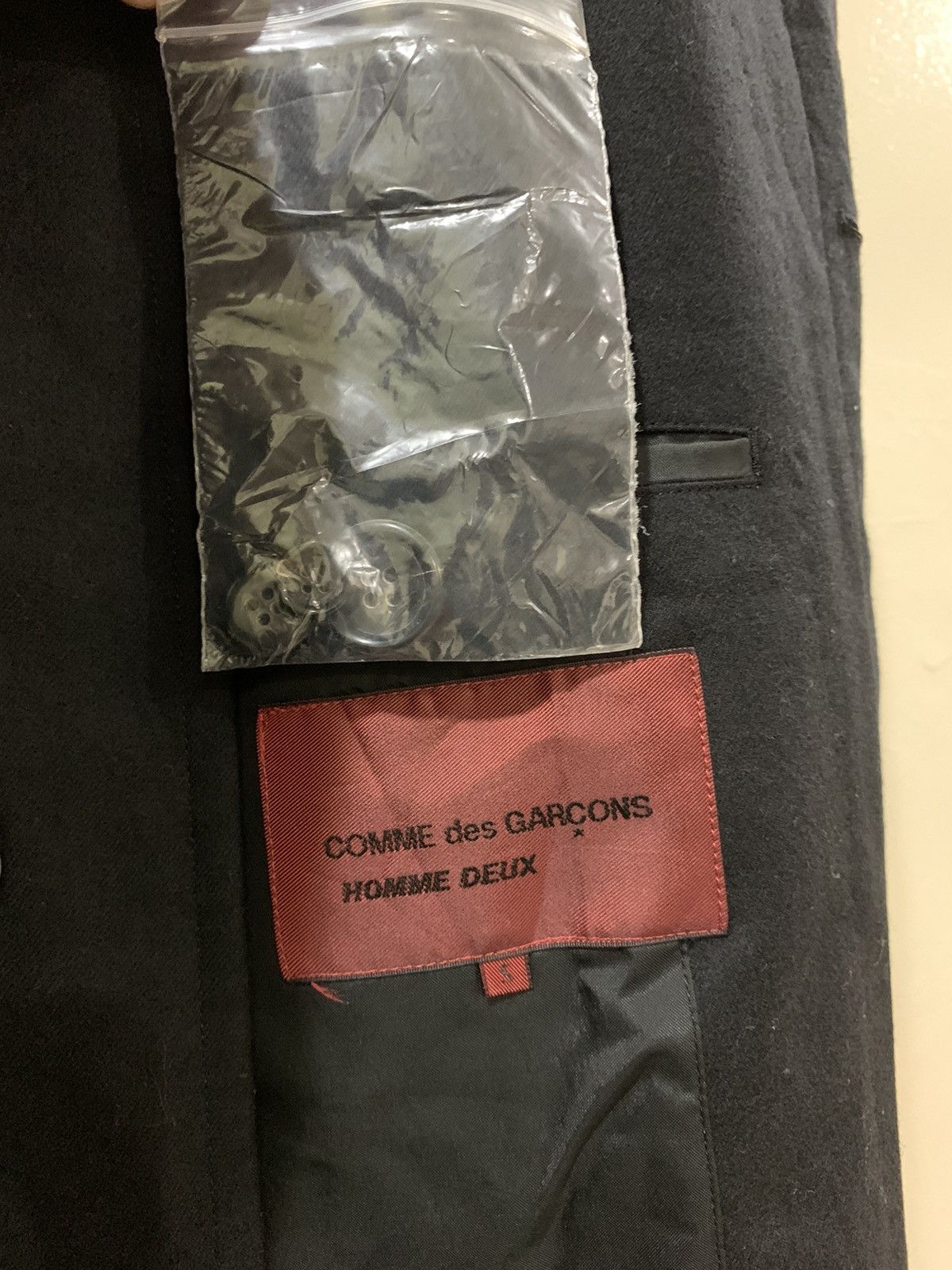 Comme des Garcons Homme 🔥RARE 90S CdG HOMME DEUX WOOL OVERCOATS Size US S / EU 44-46 / 1 - 11 Thumbnail