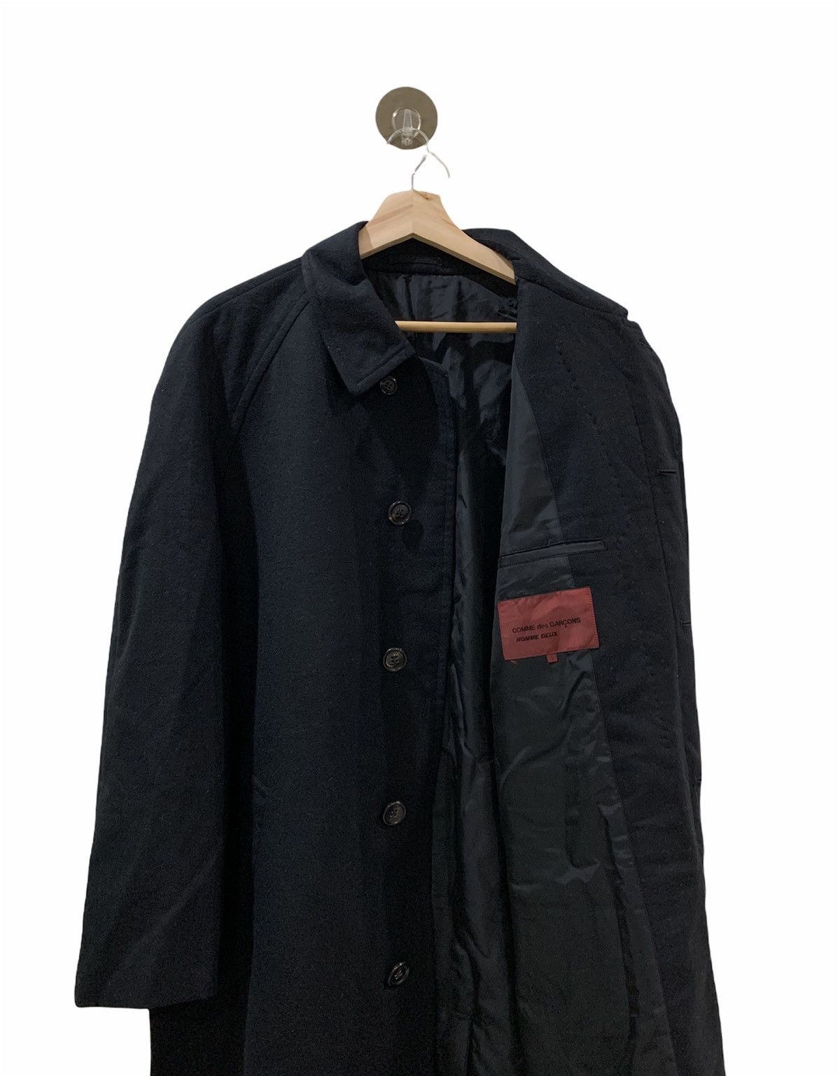 Comme des Garcons Homme 🔥RARE 90S CdG HOMME DEUX WOOL OVERCOATS Size US S / EU 44-46 / 1 - 8 Thumbnail