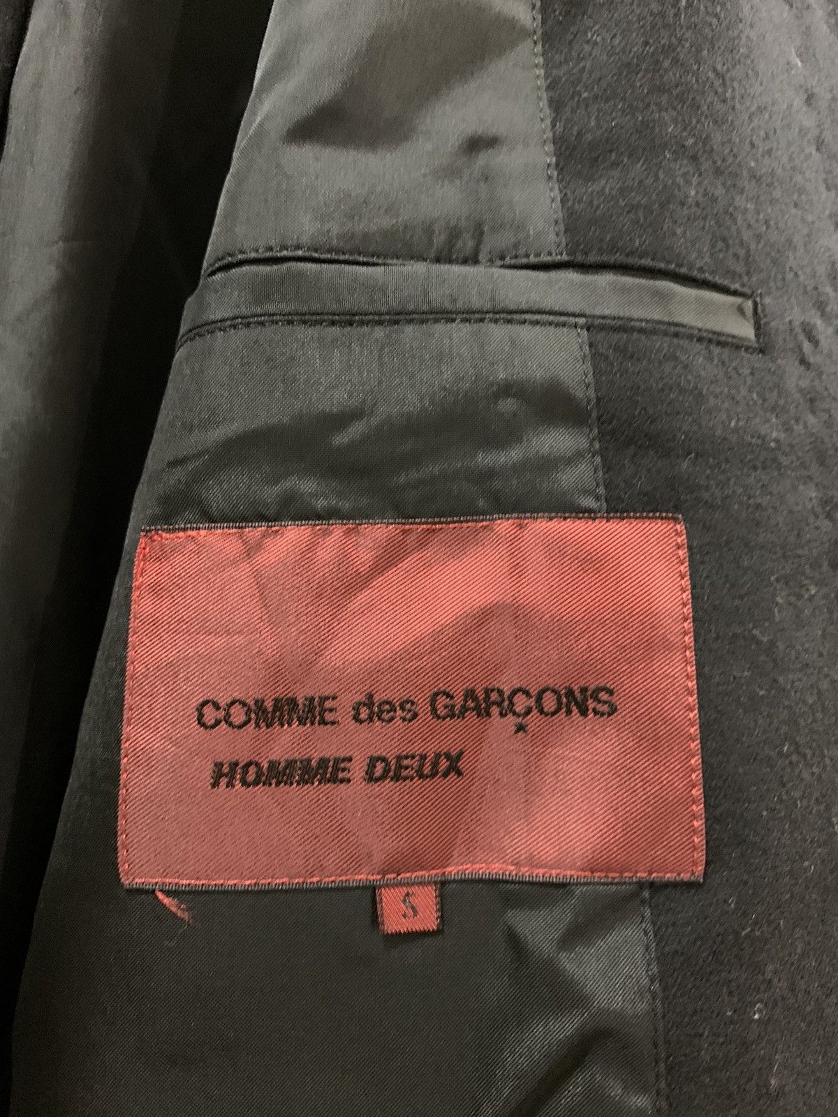Comme des Garcons Homme 🔥RARE 90S CdG HOMME DEUX WOOL OVERCOATS Size US S / EU 44-46 / 1 - 9 Thumbnail