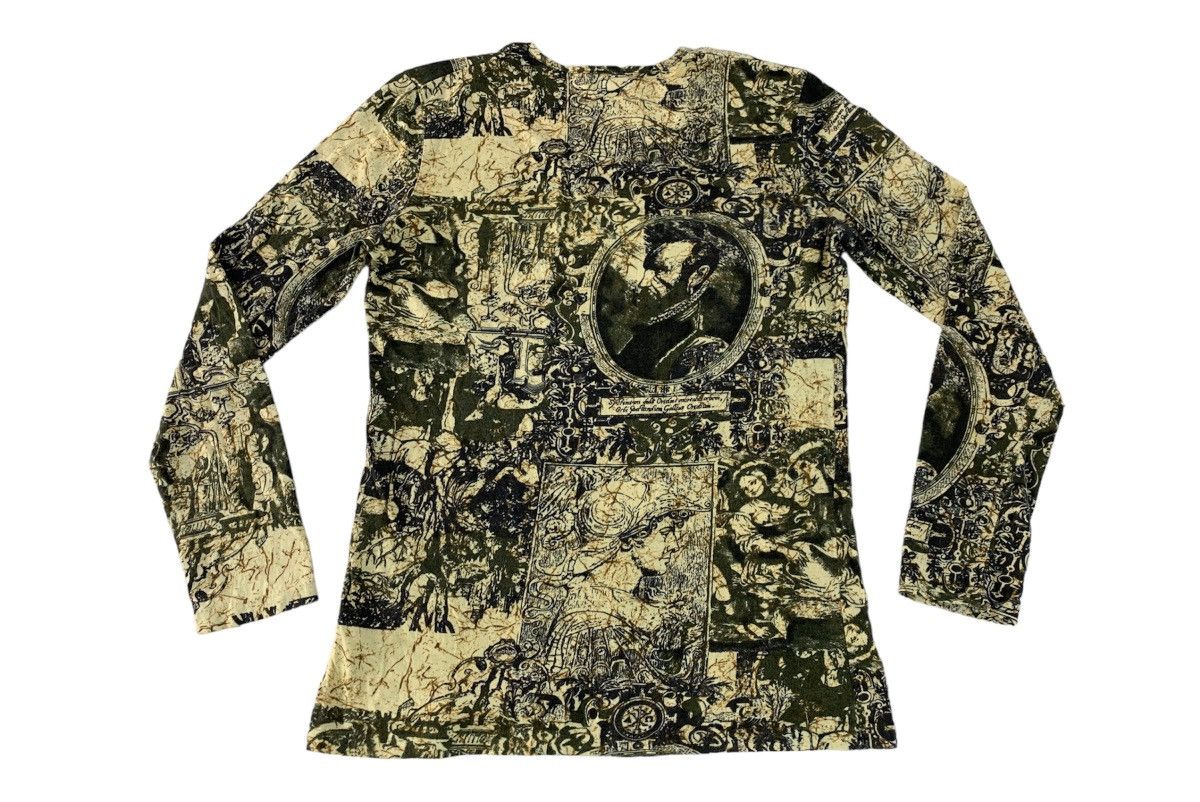Native 90s Japanese Brand Casadella Baroque Art Over Printed Tee Size XS / US 0-2 / IT 36-38 - 2 Thumbnail