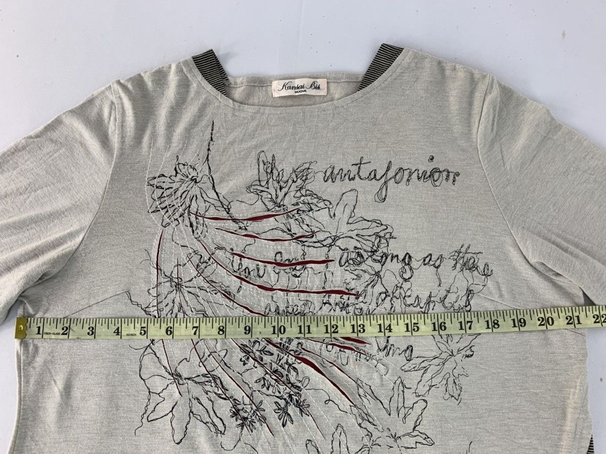 Japanese Brand Rare Kansai Yamamoto Bis Nuovo Femme Antagonist Flower Art Size L / US 10 / IT 46 - 6 Thumbnail