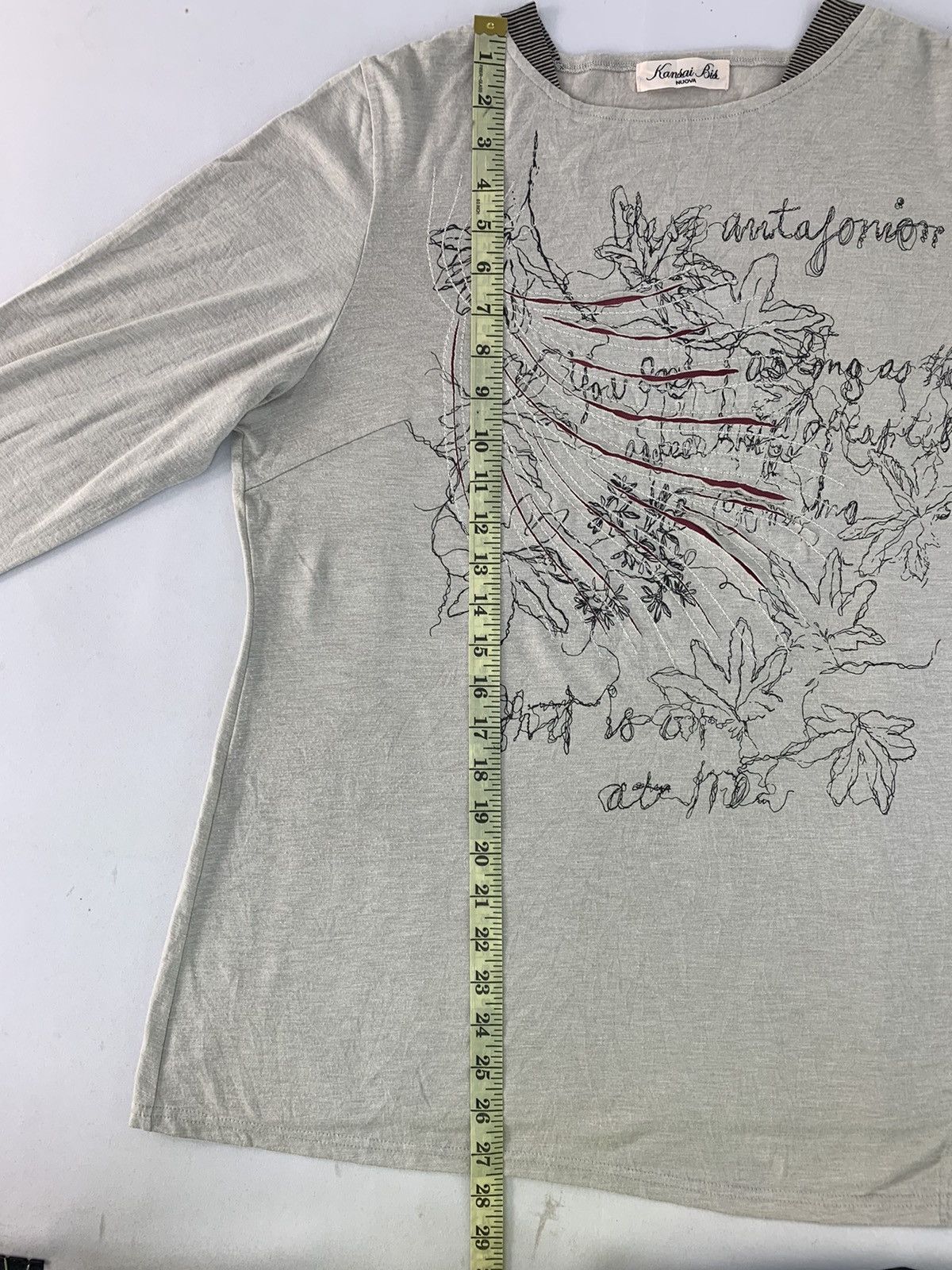 Japanese Brand Rare Kansai Yamamoto Bis Nuovo Femme Antagonist Flower Art Size L / US 10 / IT 46 - 7 Thumbnail