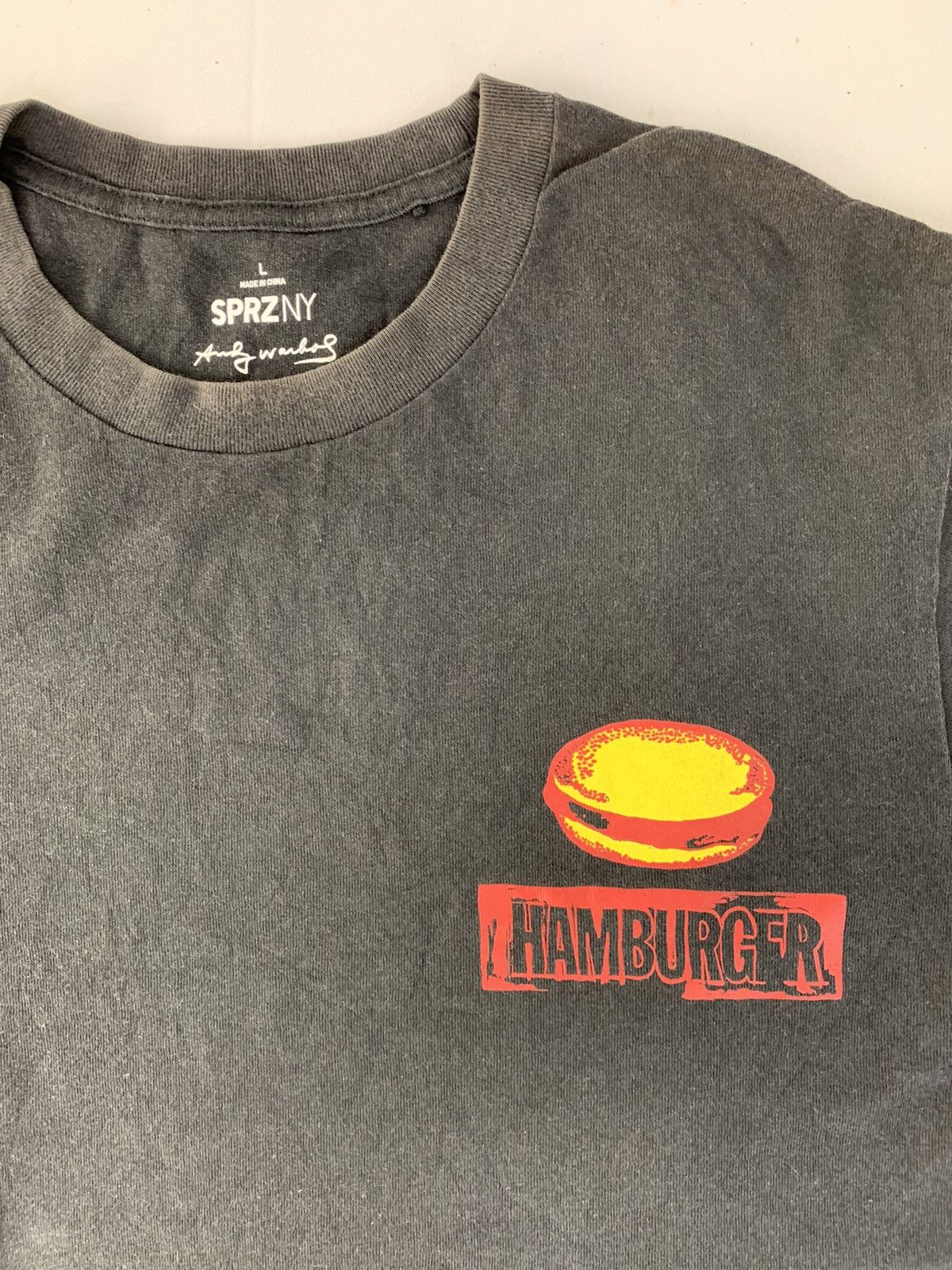 Andy Warhol SPRZNY Andy Warhol Hamburger Artwork Big Printed Longsleeve Size US L / EU 52-54 / 3 - 3 Thumbnail
