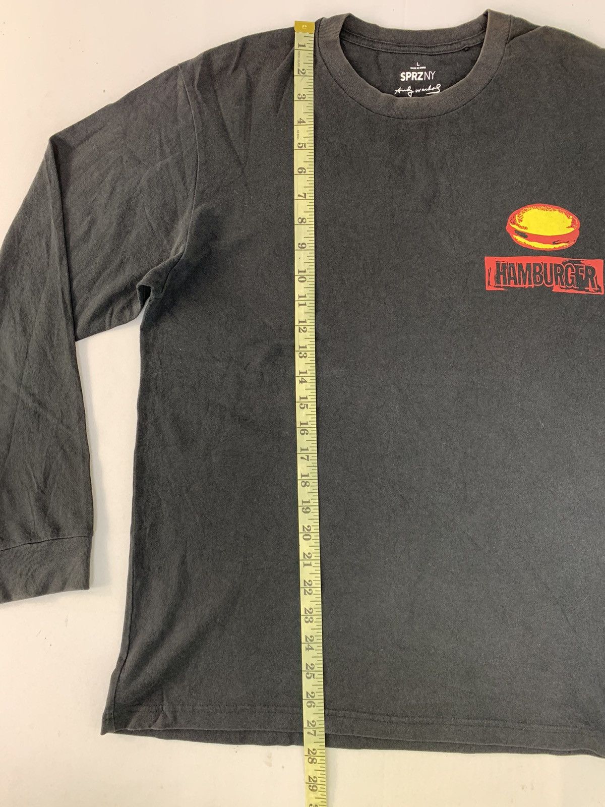 Andy Warhol SPRZNY Andy Warhol Hamburger Artwork Big Printed Longsleeve Size US L / EU 52-54 / 3 - 7 Thumbnail