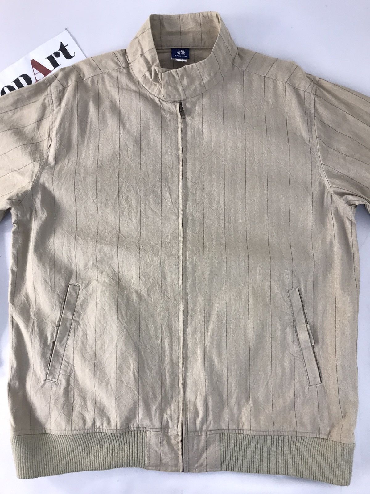 Hang Ten × Japanese Brand Vintage Hang Ten Bomber Jacket Striped Zipper Style Size US XL / EU 56 / 4 - 3 Thumbnail