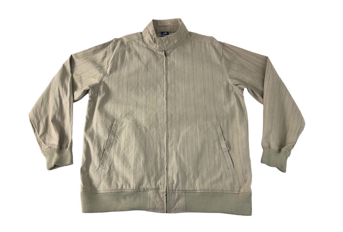 Hang Ten × Japanese Brand Vintage Hang Ten Bomber Jacket Striped Zipper Style Size US XL / EU 56 / 4 - 1 Thumbnail
