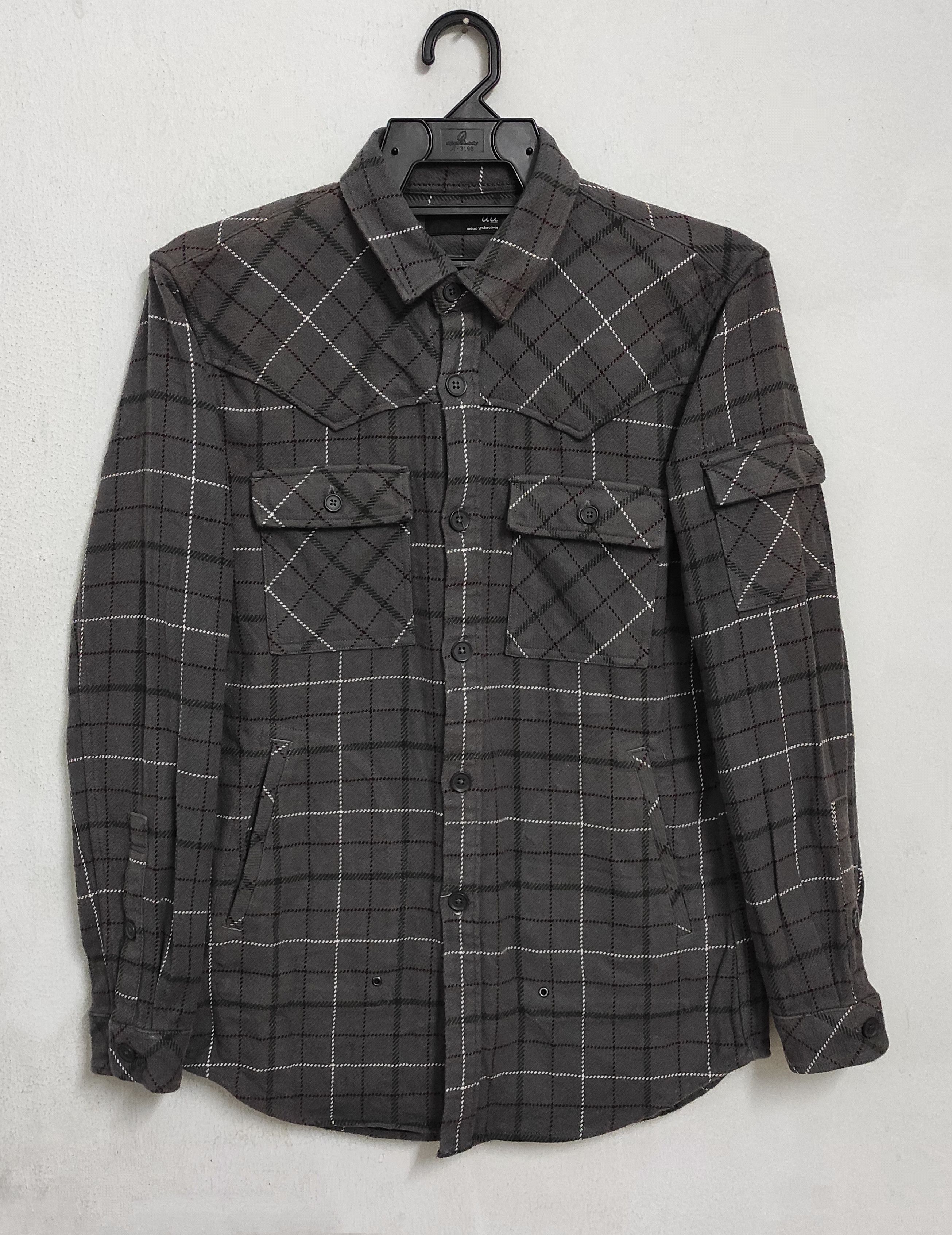 image of Archival Clothing x Undercover Archive Undercover Uniqlo Lumberjacks Shirt Flannel Jacket in Plaid 