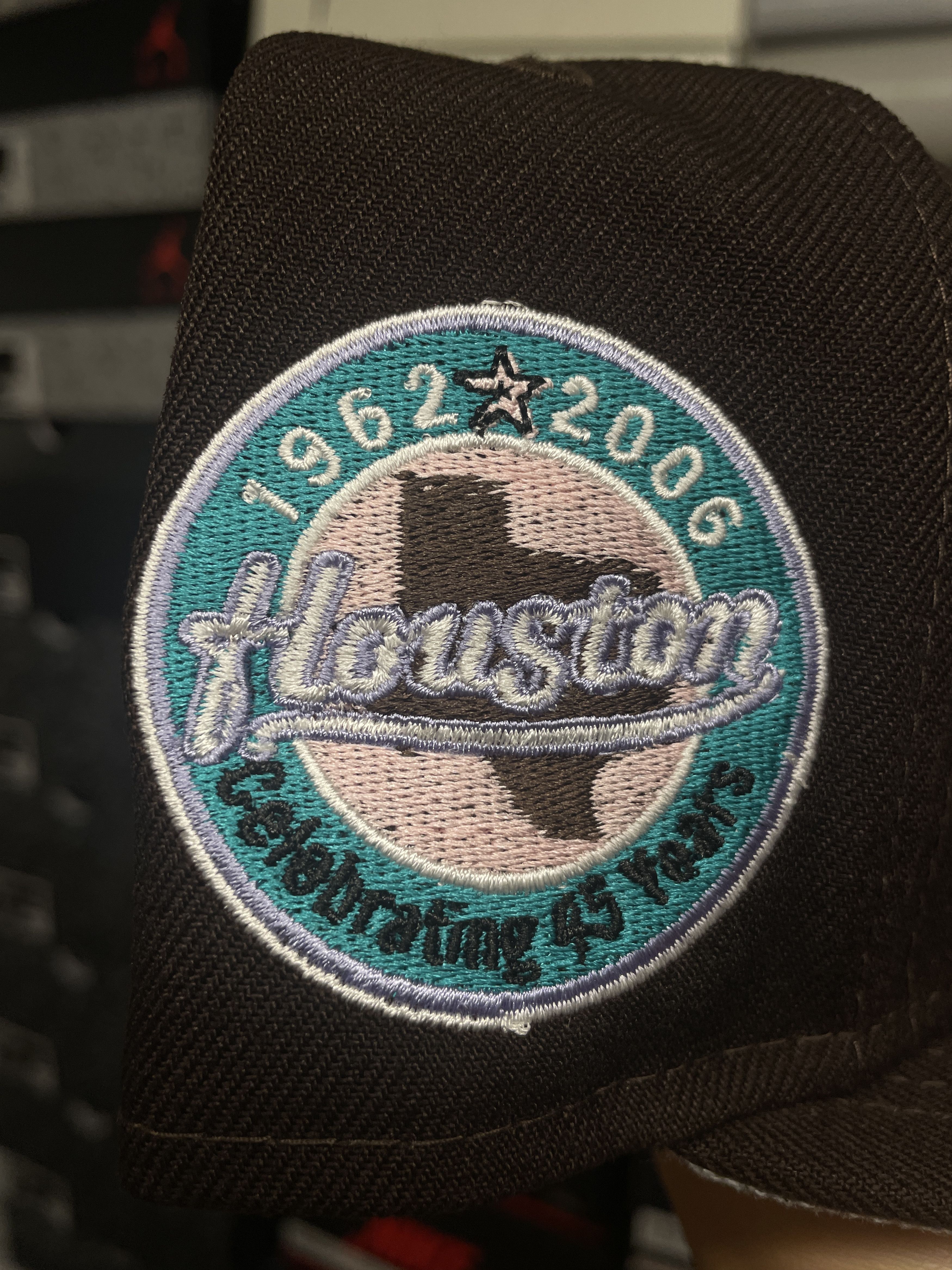 MLB × New Era 7 3/8 Script Houston Astros 45 Years Brown Burntwood Pink Size ONE SIZE - 4 Thumbnail