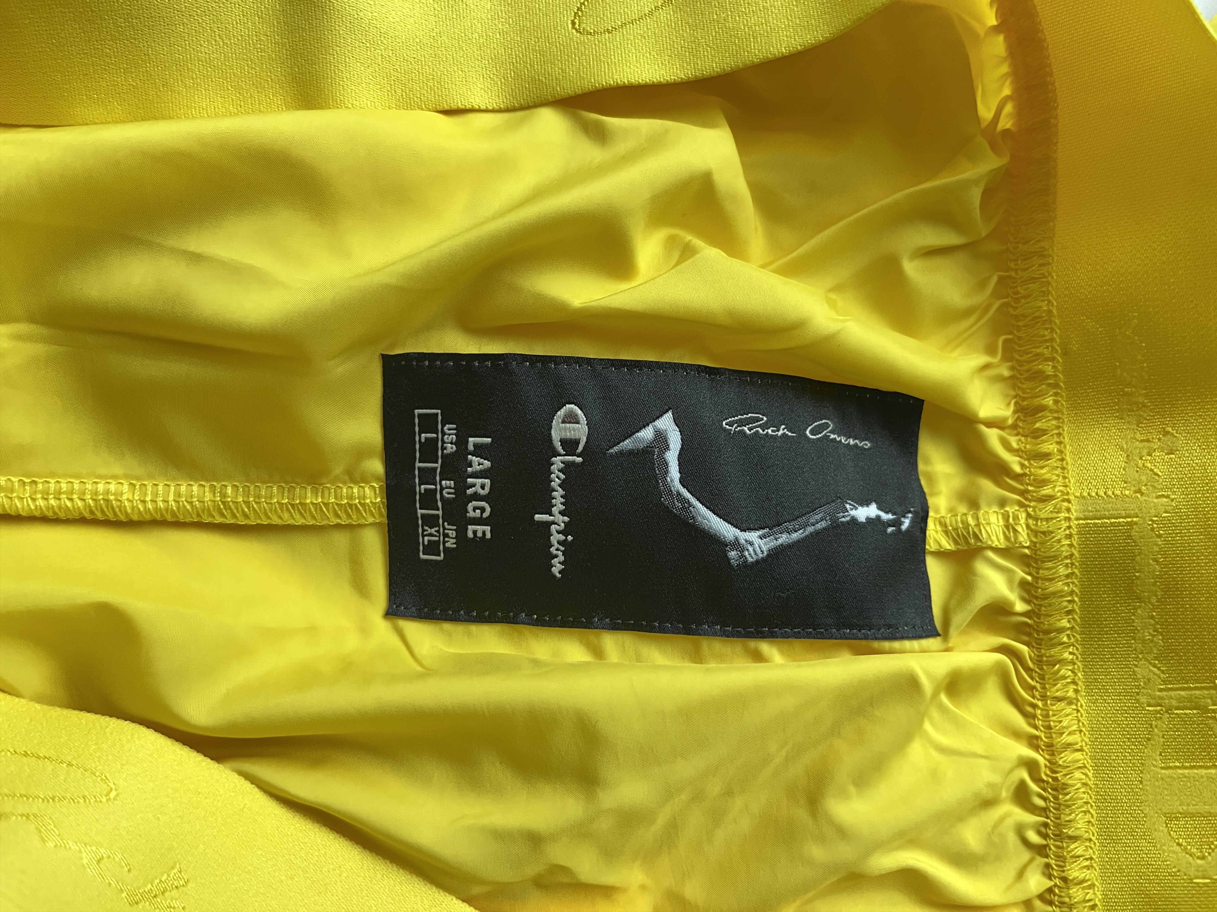 Champion × Rick Owens ⚡️QUICK SALE⚡️Rick Owens x Champion Yellow Jogger Trackpants Size US 30 / EU 46 - 4 Thumbnail