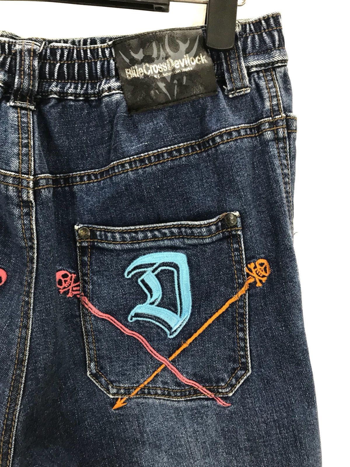 Devilock DEVILOCK X BLUECROSS Drawstring Cargo Short Denim Pants Size US 32 / EU 48 - 3 Thumbnail
