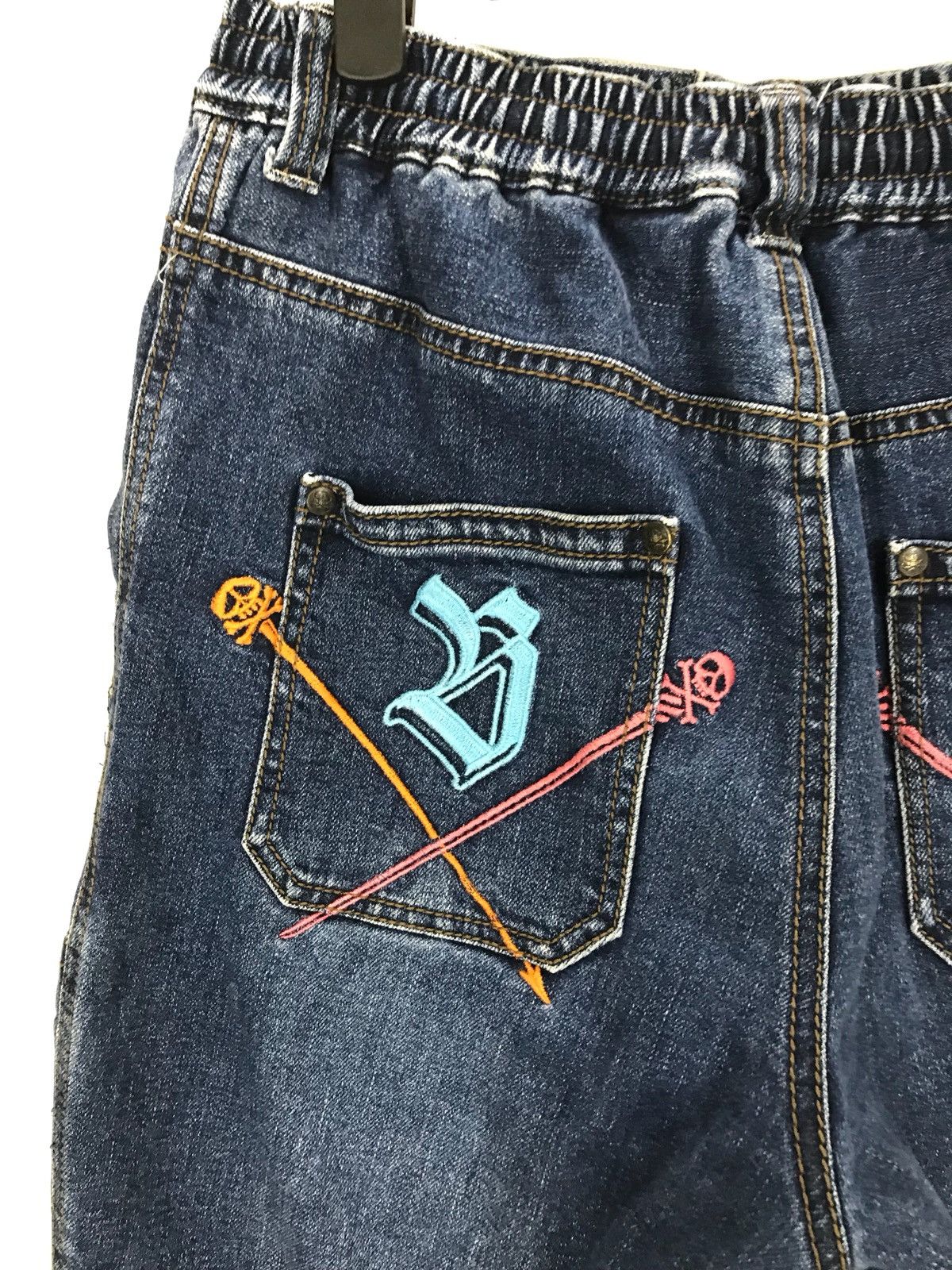Devilock DEVILOCK X BLUECROSS Drawstring Cargo Short Denim Pants Size US 32 / EU 48 - 2 Thumbnail