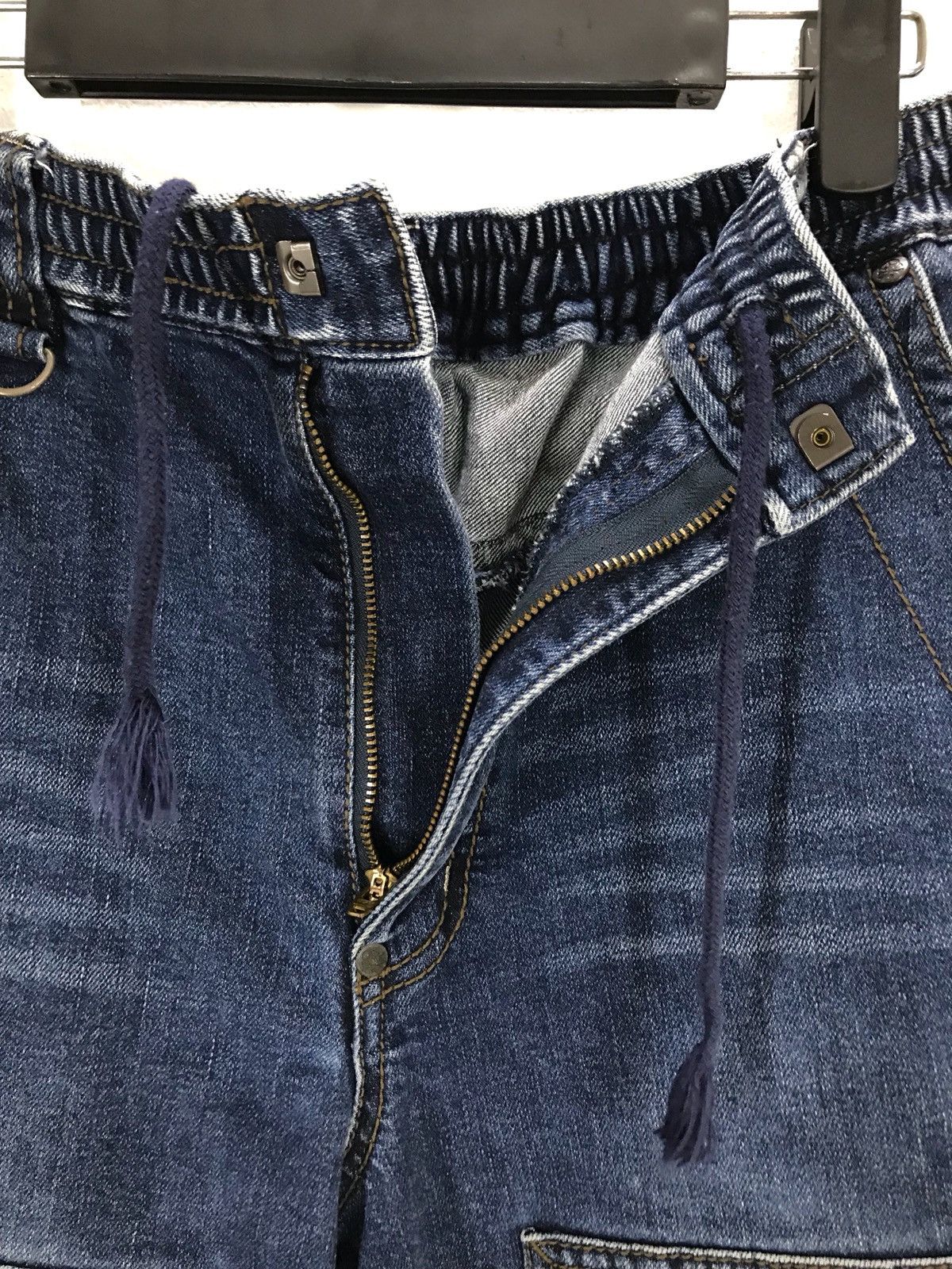 Devilock DEVILOCK X BLUECROSS Drawstring Cargo Short Denim Pants Size US 32 / EU 48 - 10 Thumbnail