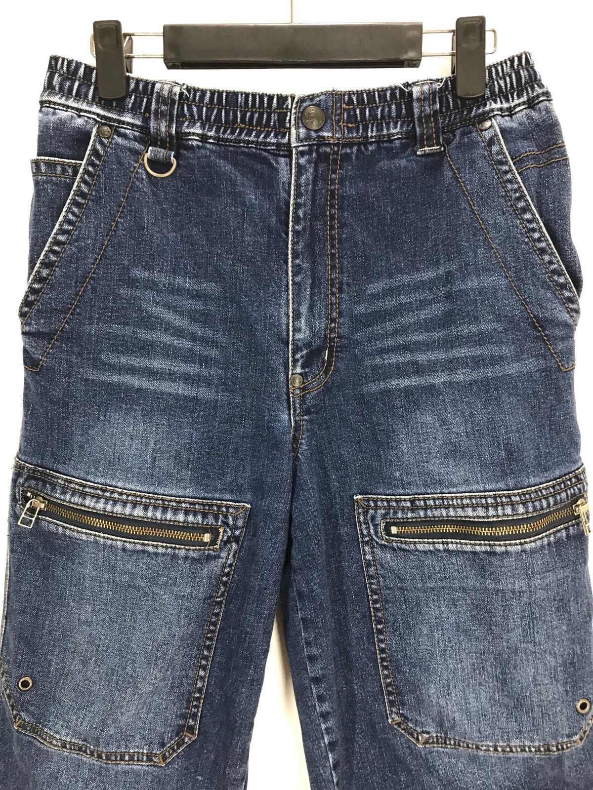 Devilock DEVILOCK X BLUECROSS Drawstring Cargo Short Denim Pants Size US 32 / EU 48 - 7 Thumbnail
