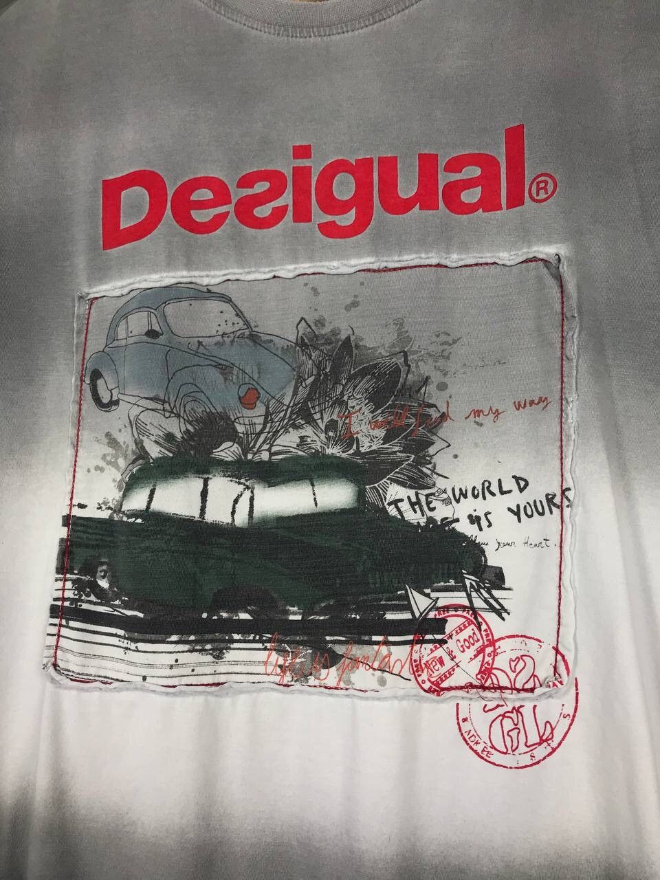 Desigual Desigual luxury multicolor tee Size US XL / EU 56 / 4 - 3 Thumbnail