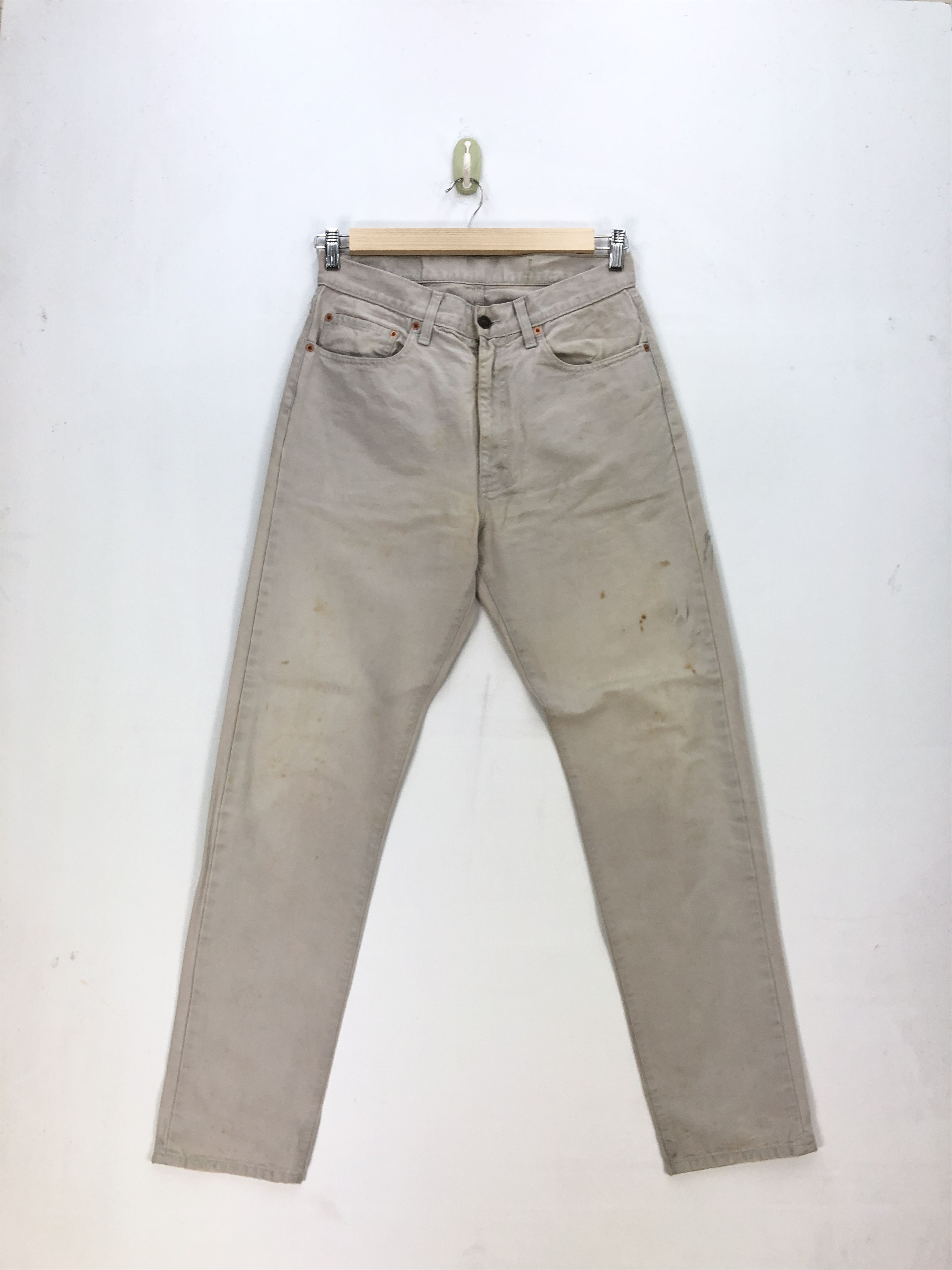 Vintage Levis Jeans Beige Dirty Levis 554 Denim Pants