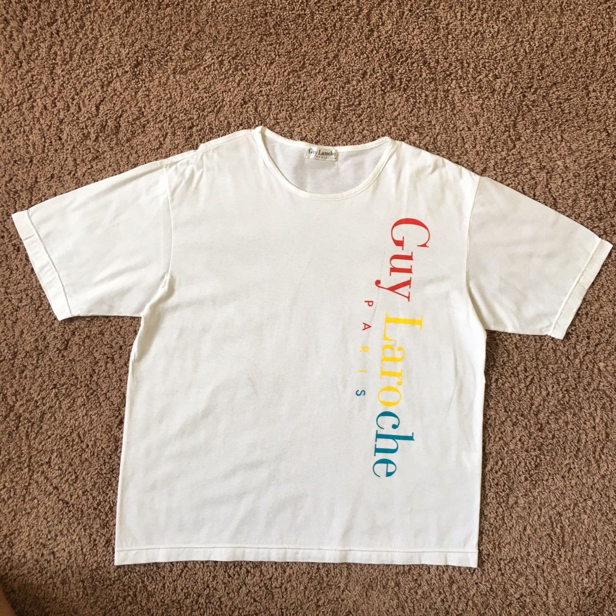 Guy Laroche multi colour spell out Size US M / EU 48-50 / 2 - 1 Thumbnail
