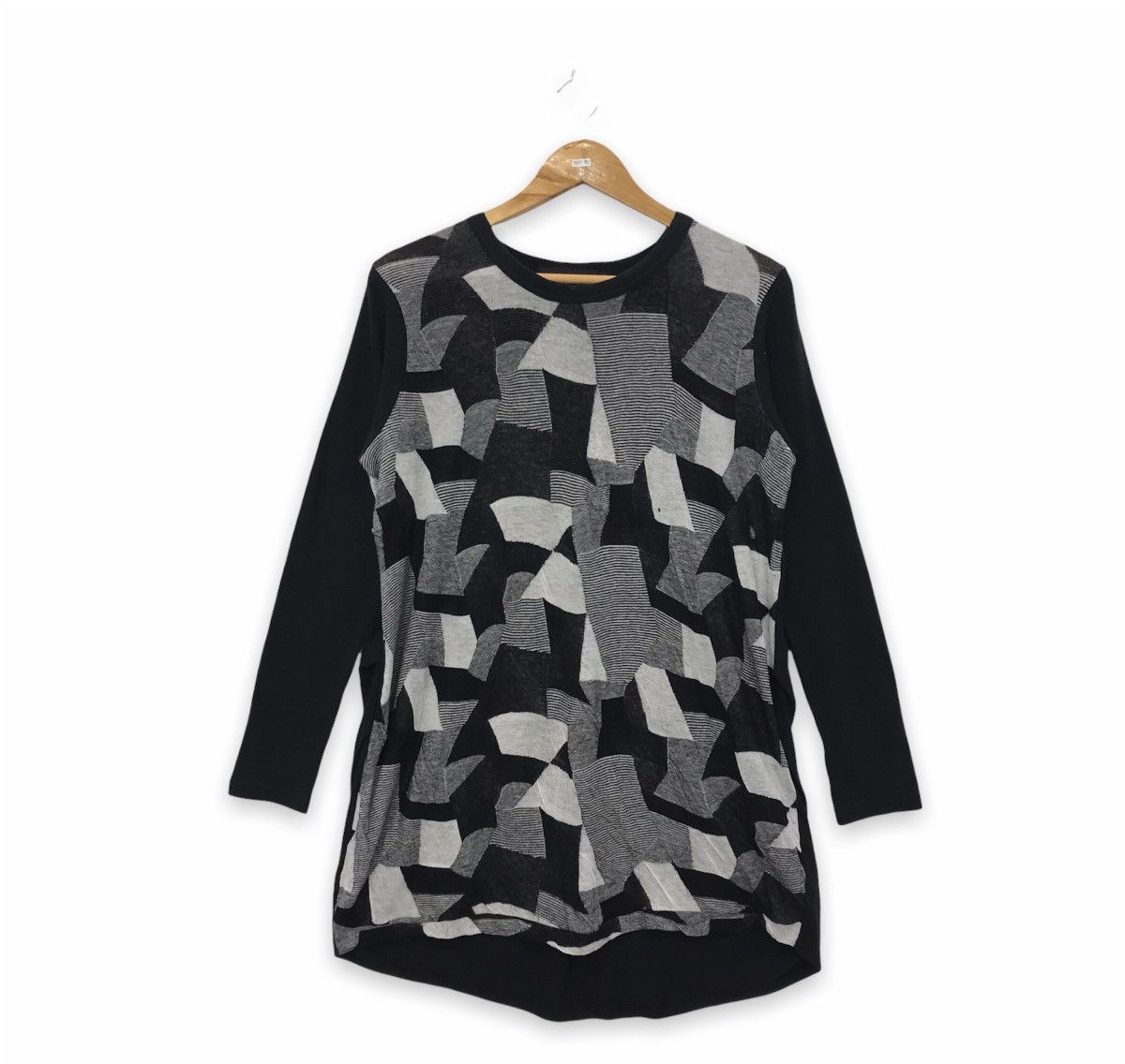 image of Gomme Homme Long Sleeve Tee By Maki Hiroshige in Black, Men's (Size Medium)